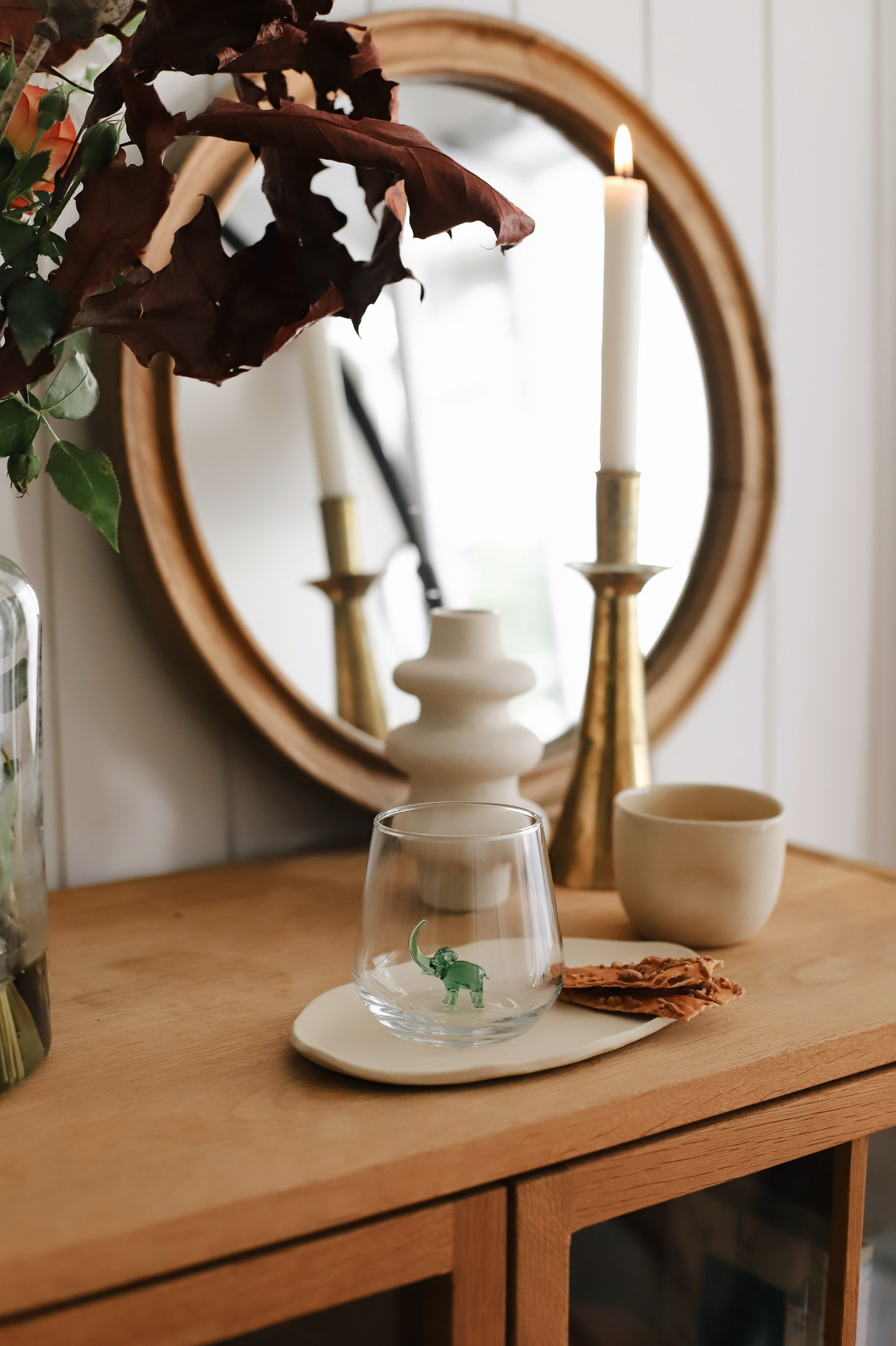 handmade elephant glass