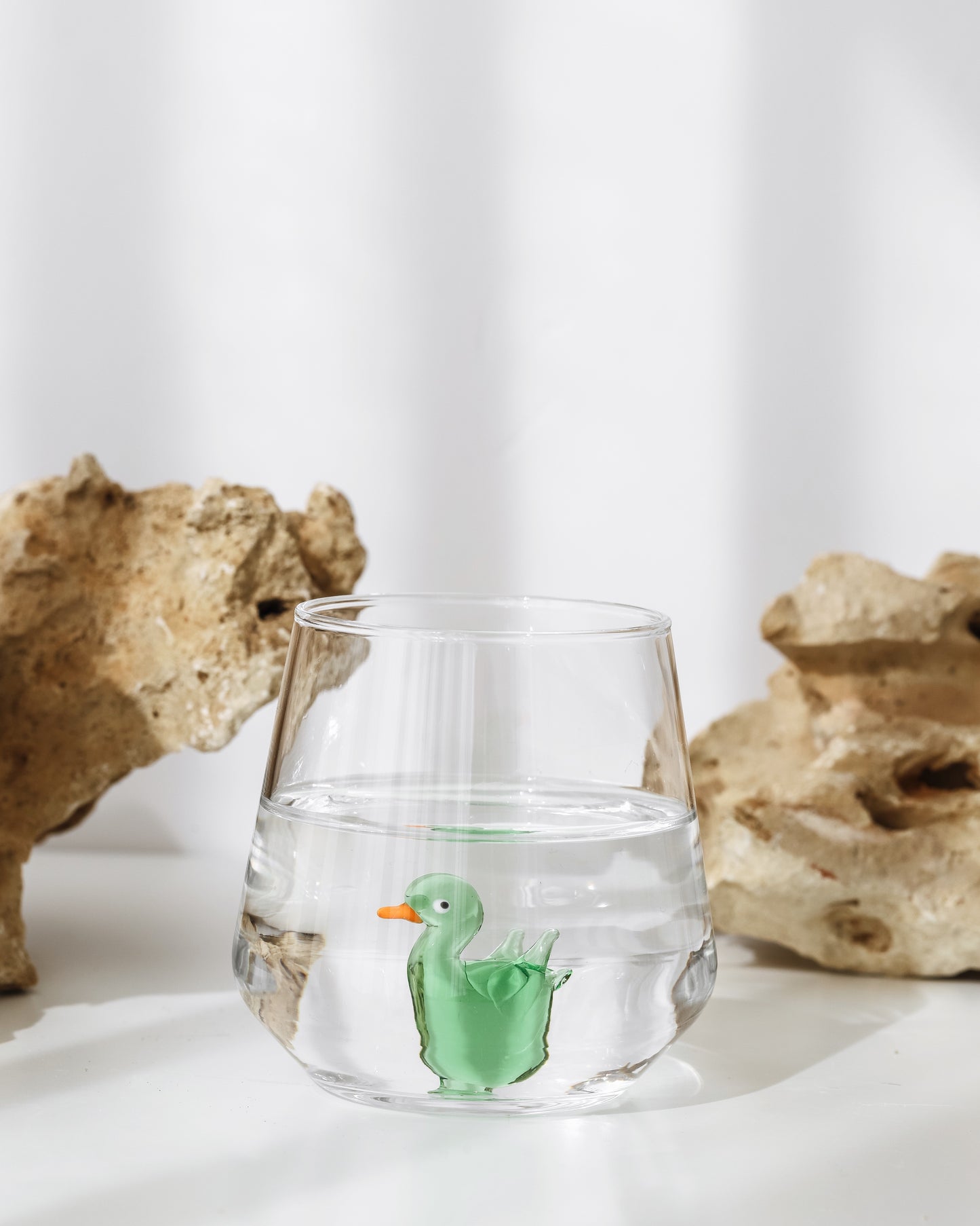 Tiny Animal Drinking Glass, Duck