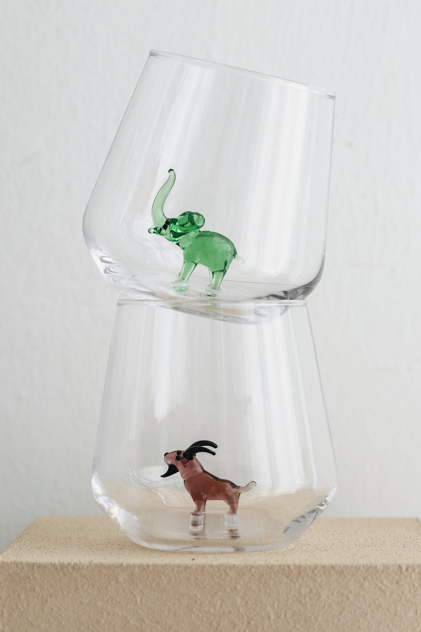 Tiny Animal Drinking Glass, Goat