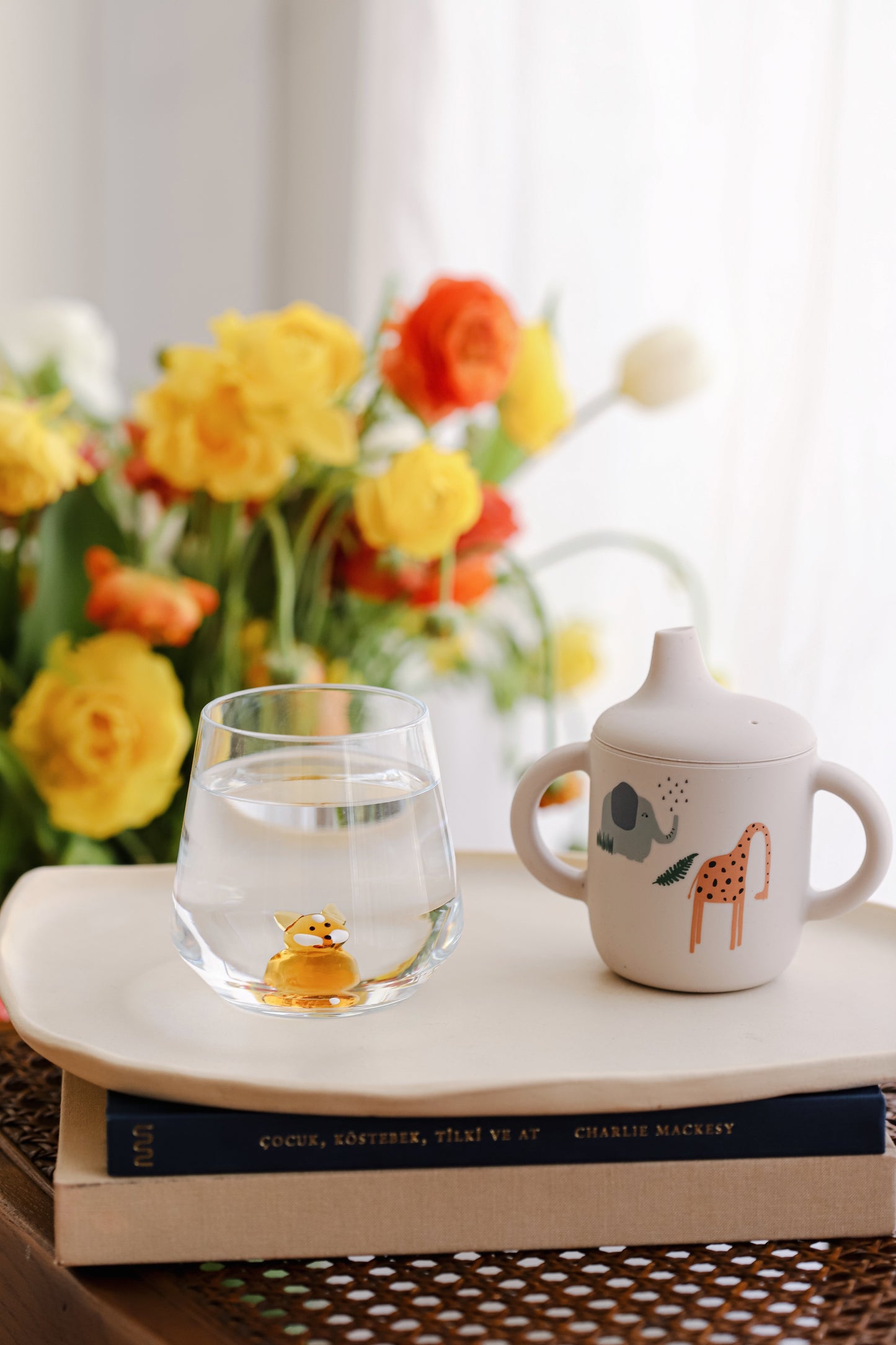 Tiny Animal Drinking Glass, Fox