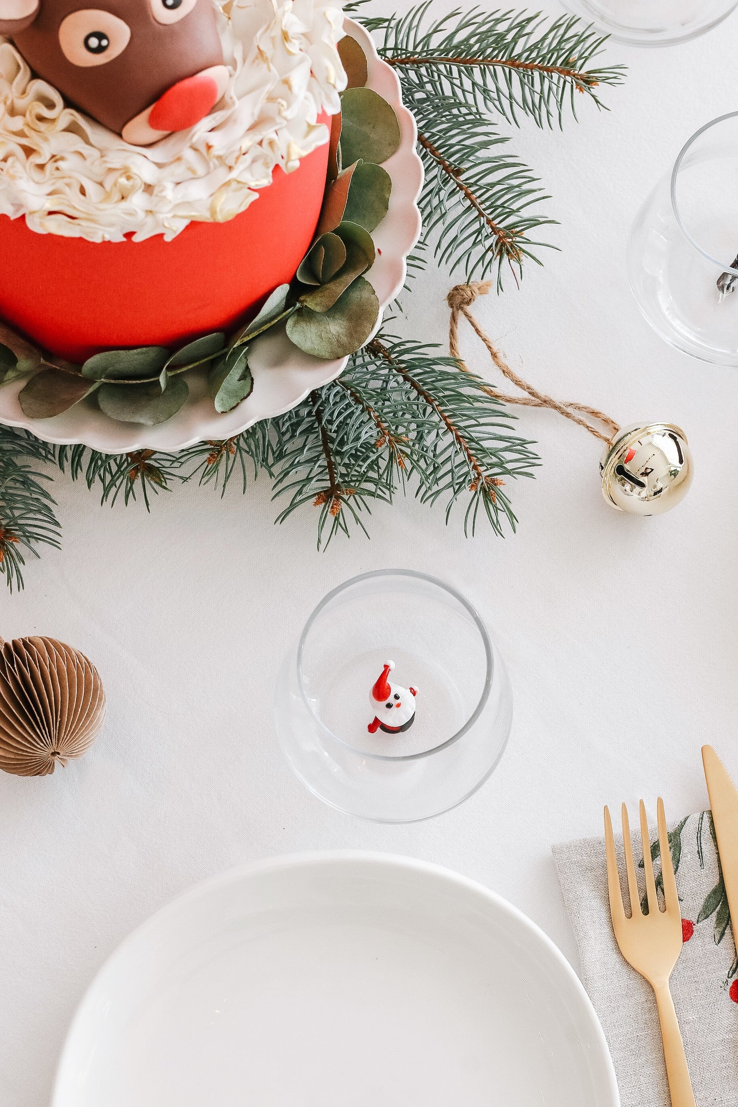 Christmas Theme Drinking Glass Set of 6