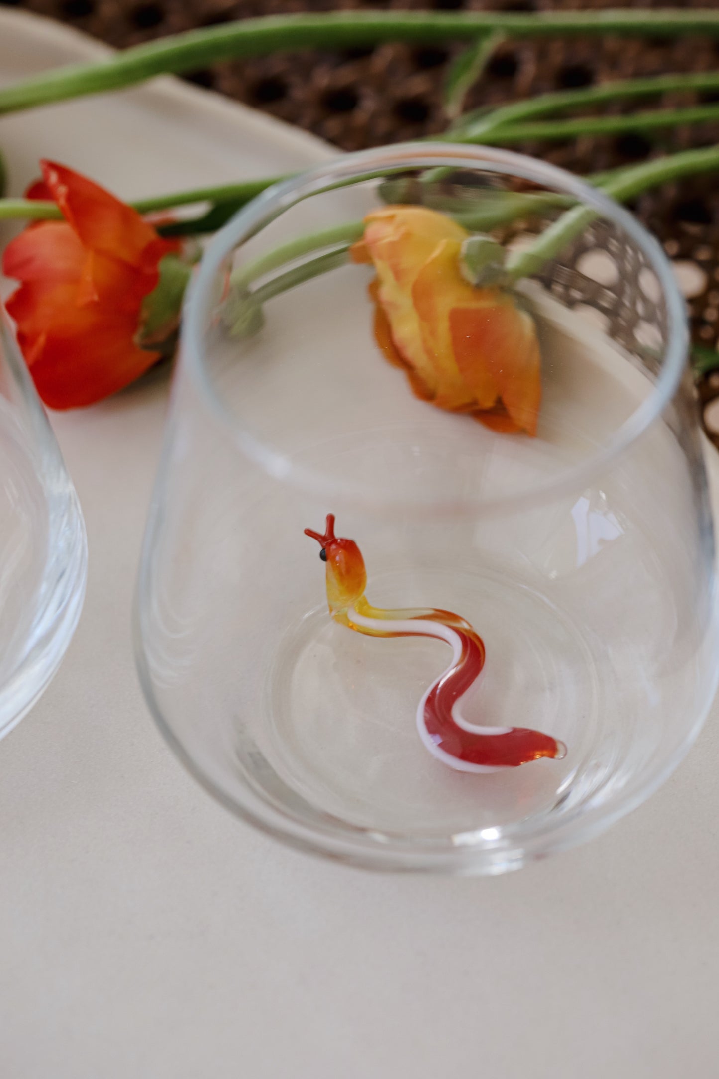 Tiny Animal Drinking Glass, Snake