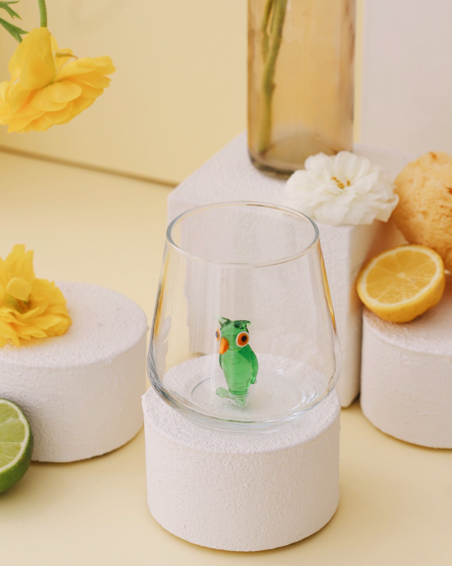 Tiny Animal Drinking Glass, Owl