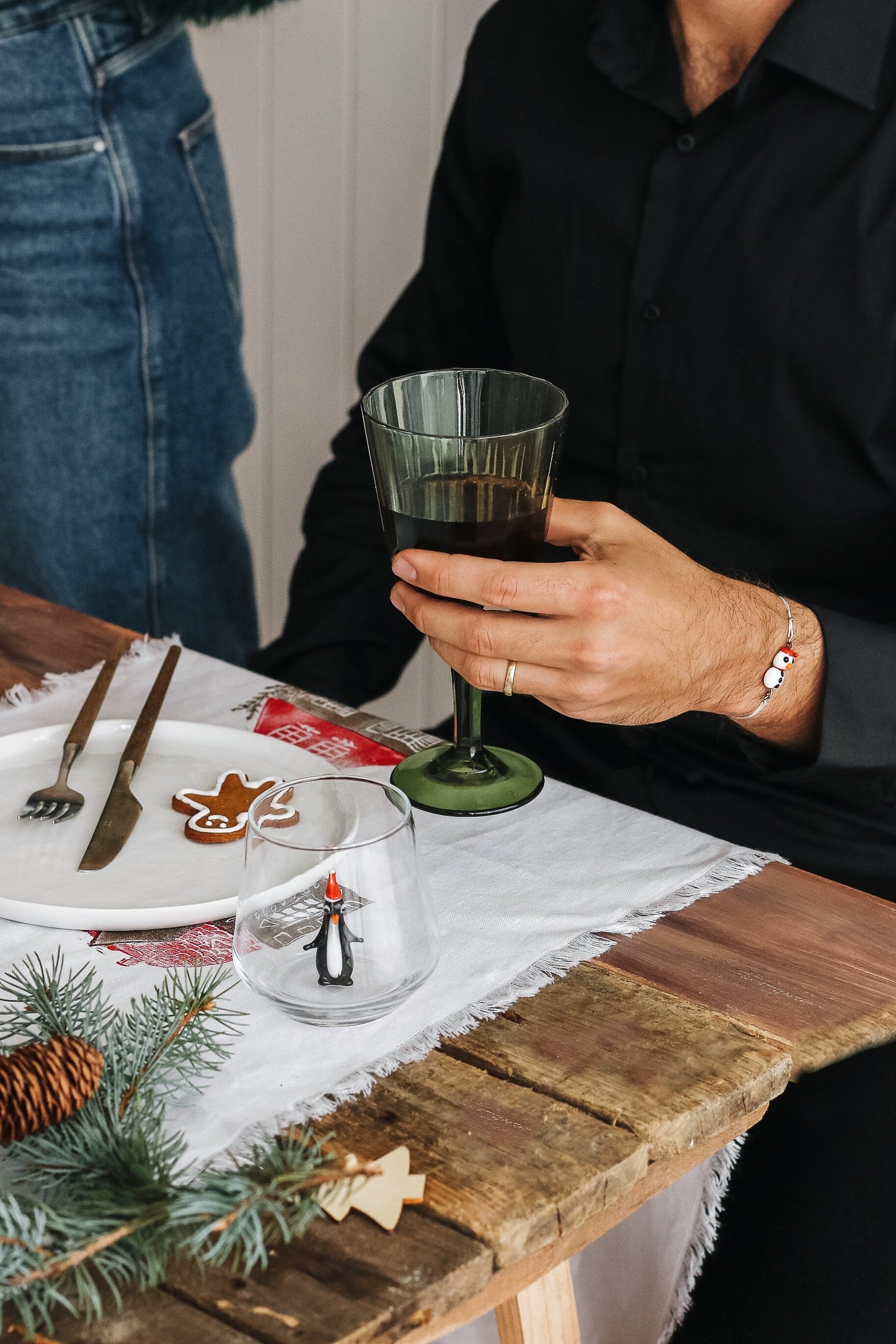 Christmas Theme Drinking Glass Set of 6