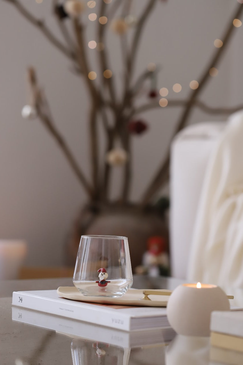 Christmas Theme Drinking Glass Set of 6