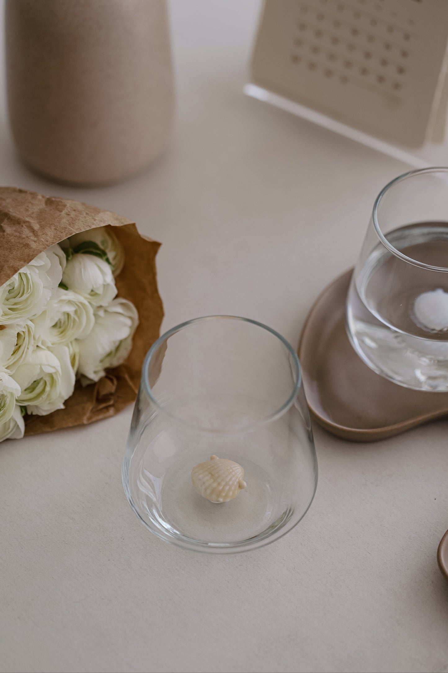 Tiny Animal Drinking Glass, Sea Shell