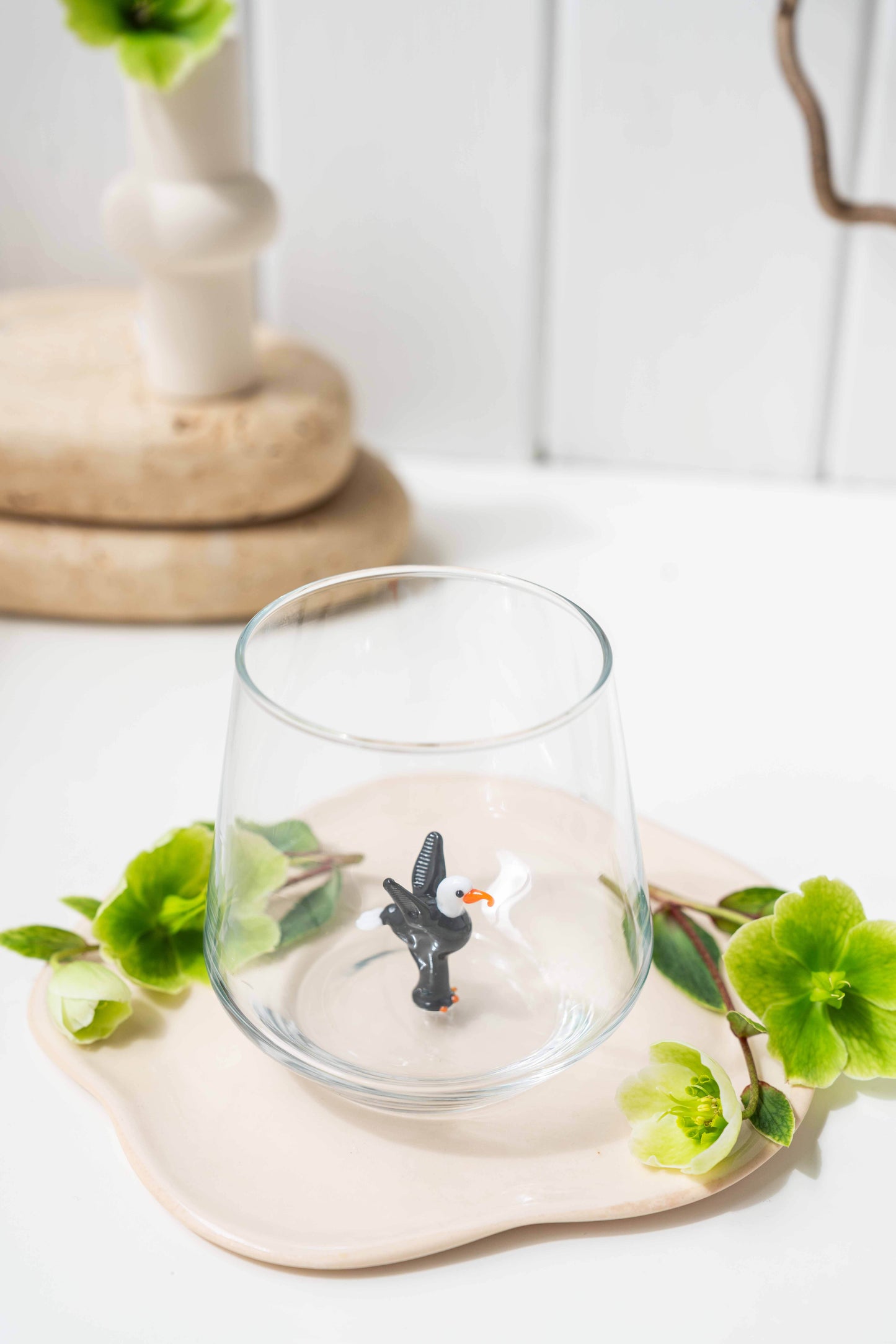 Tiny Animal Drinking Glass, Eagle