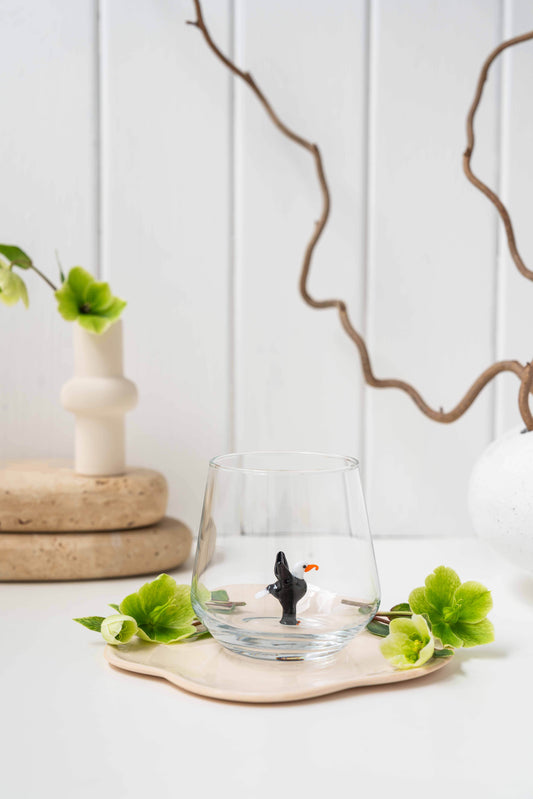 Tiny Animal Drinking Glass, Eagle