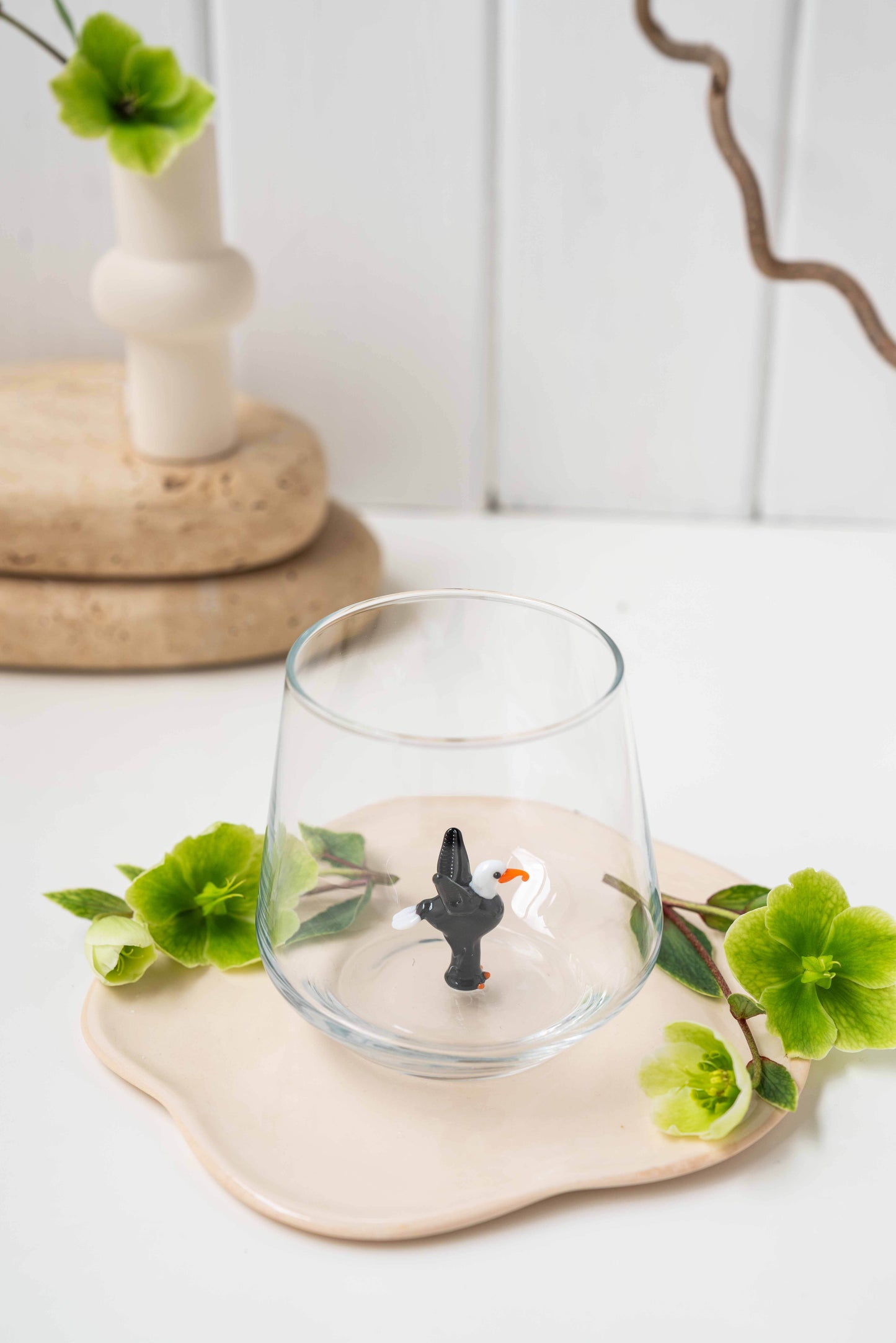 Tiny Animal Drinking Glass, Eagle