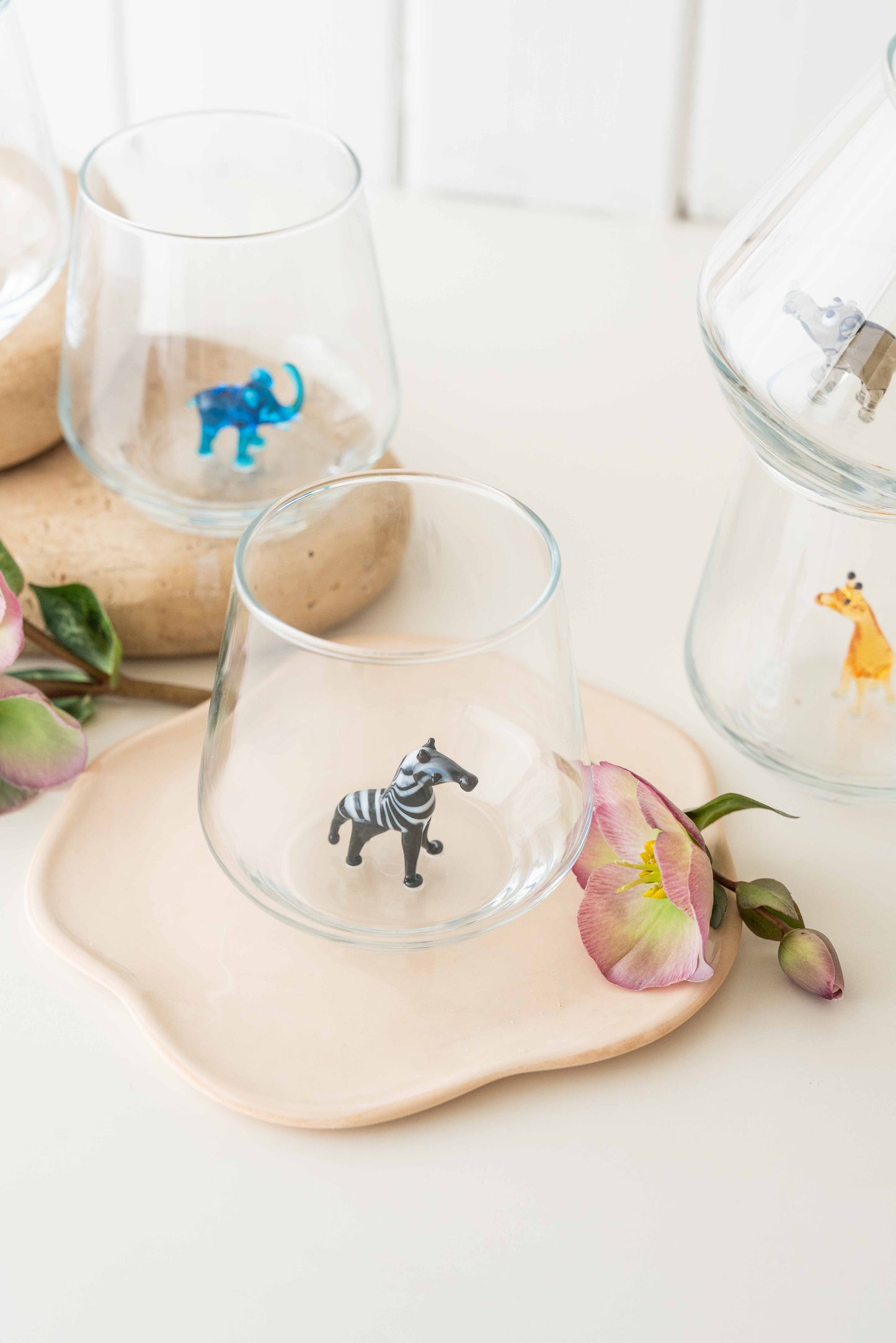 Safari (II) Theme Drinking Glass Set of 6