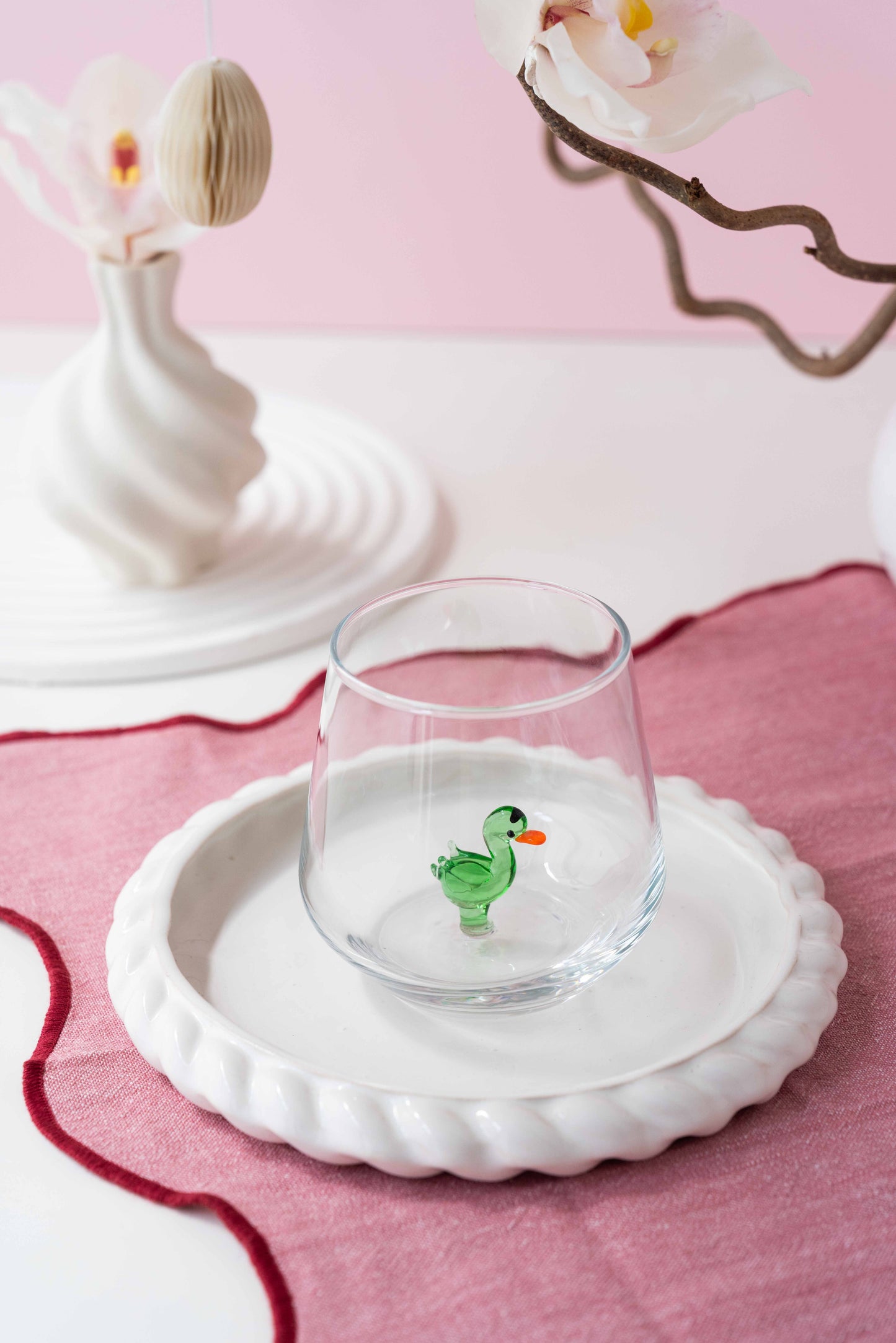 Tiny Animal Drinking Glass, Duck