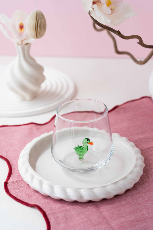 Tiny Animal Drinking Glass, Duck