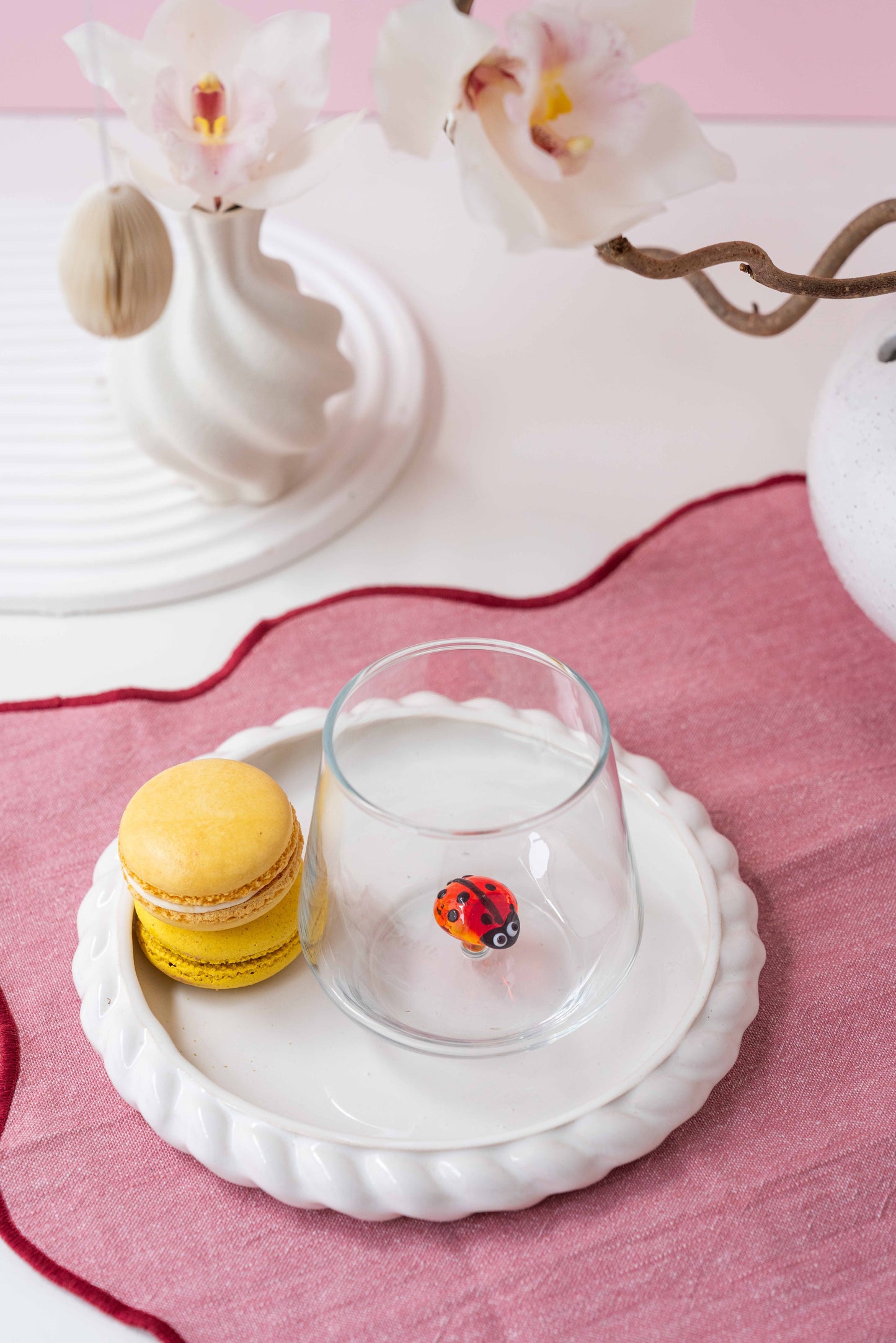 Tiny Animal Drinking Glass, Ladybug