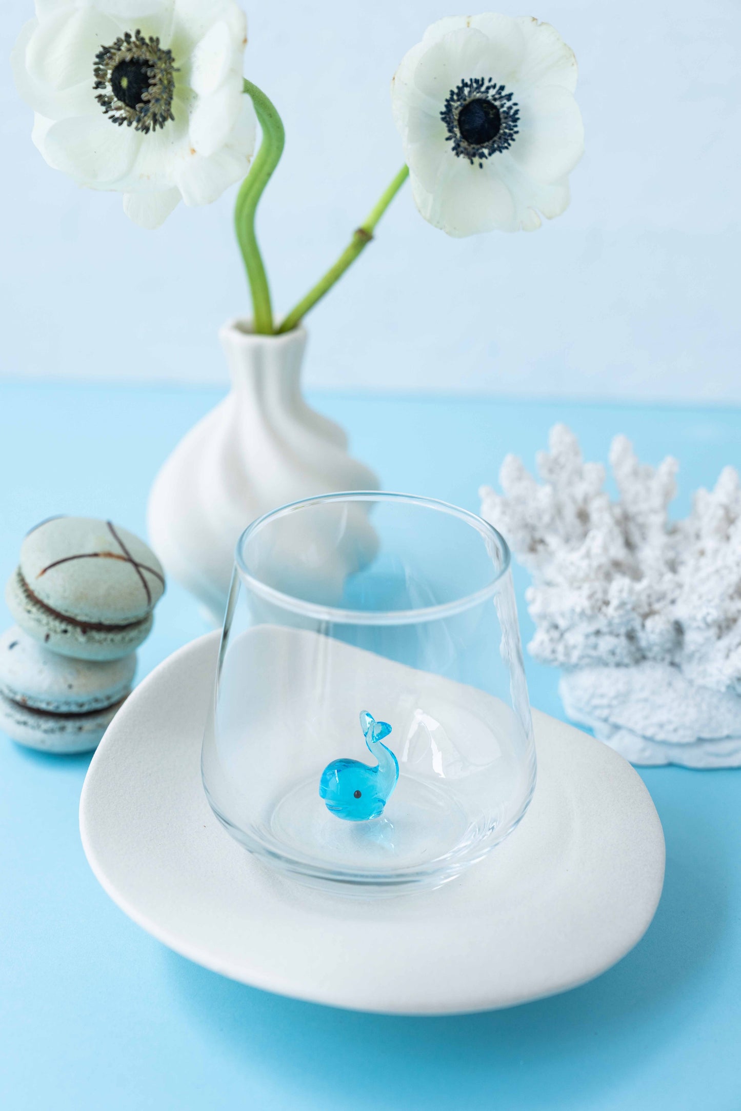 Tiny Animal Drinking Glass, Whale
