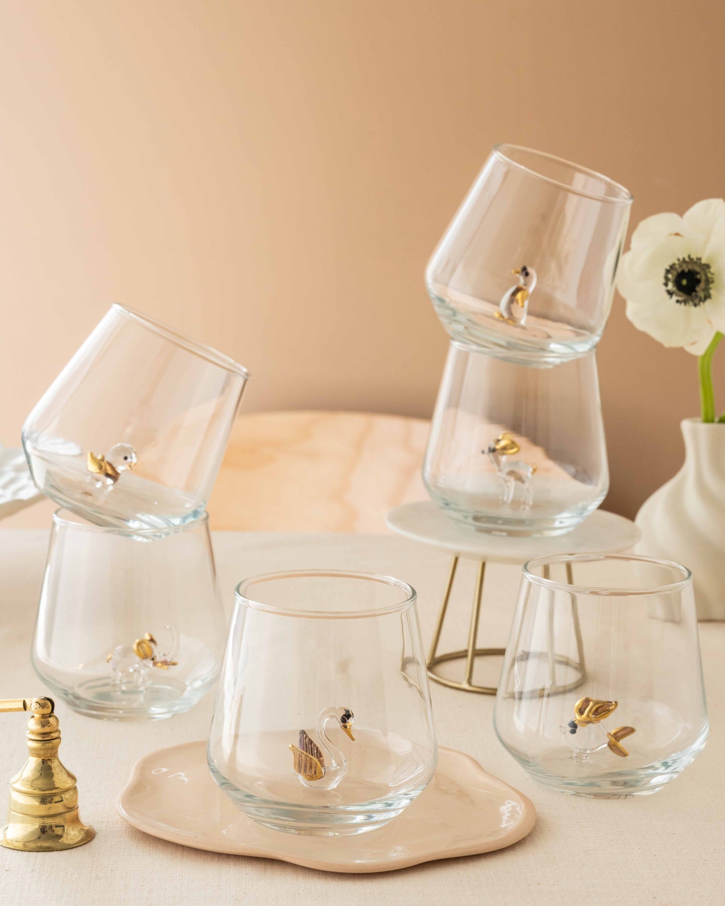 Zooluxe Golden Glass Set of 6