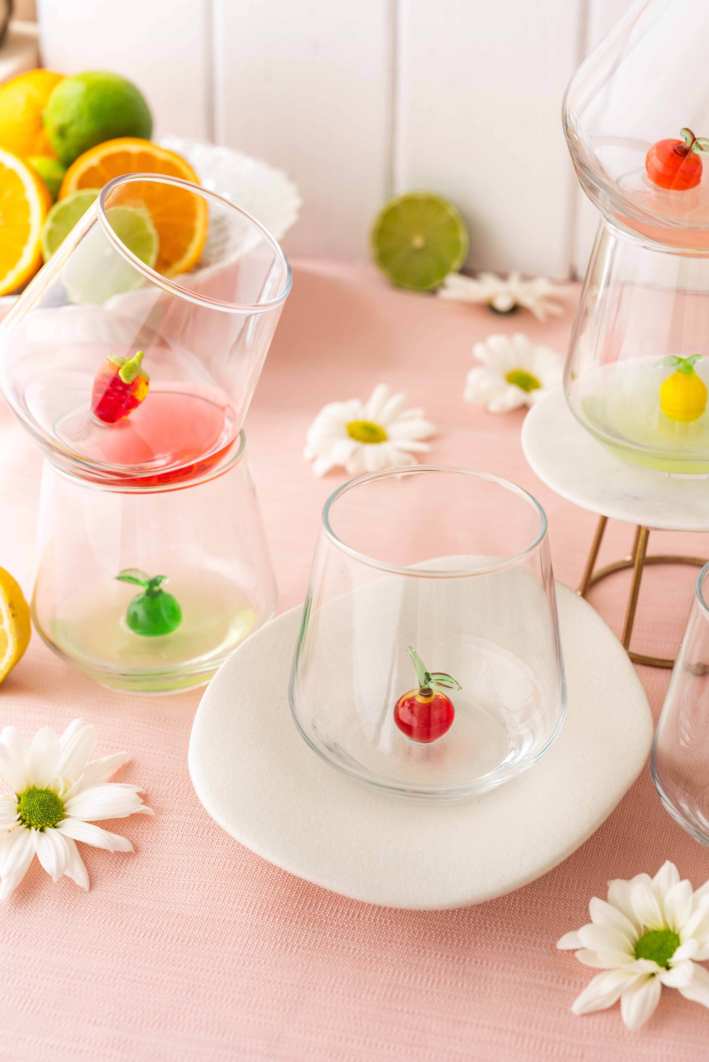 Fruit Theme Drinking Glass Set of 6