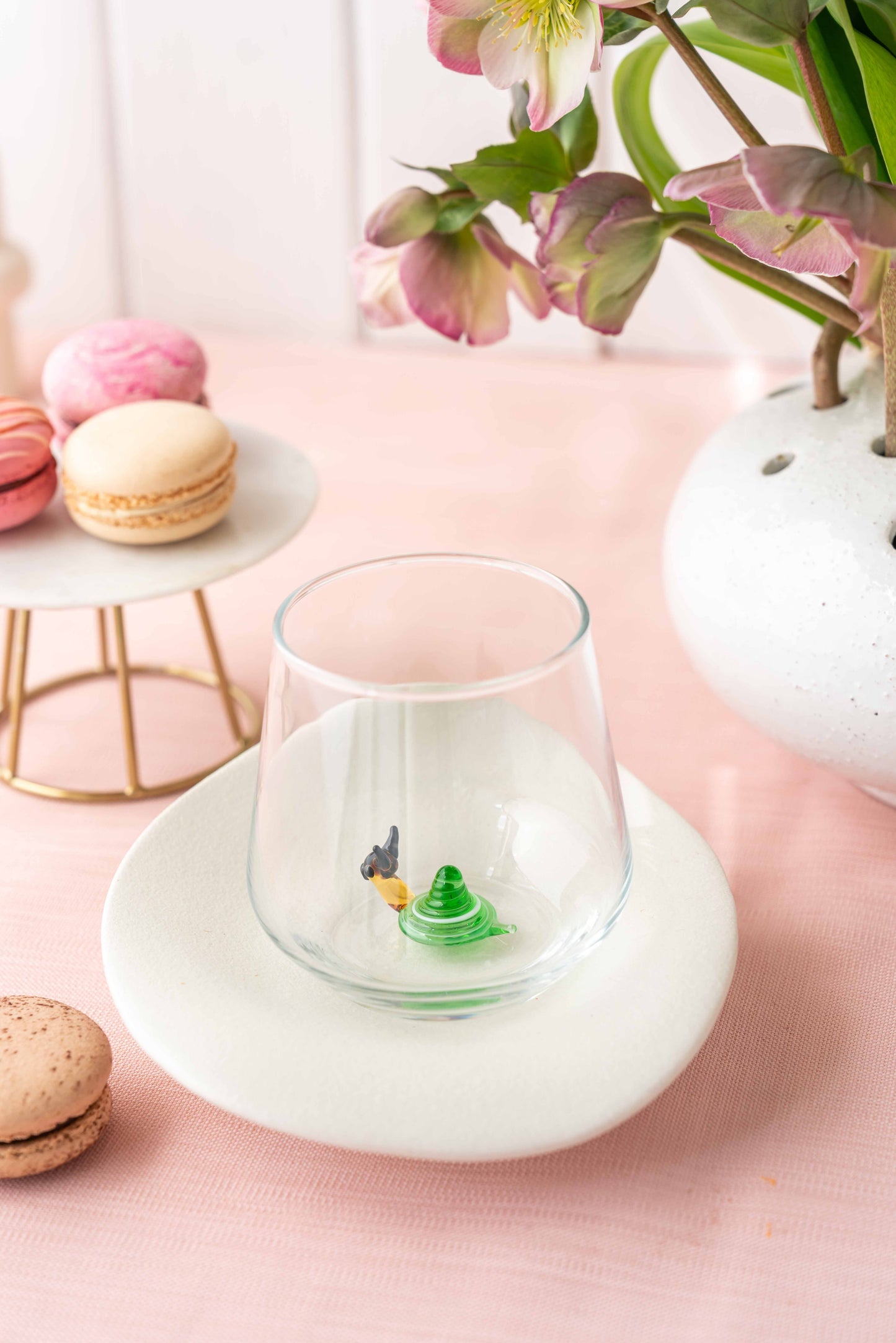 Tiny Animal Drinking Glass, Snail