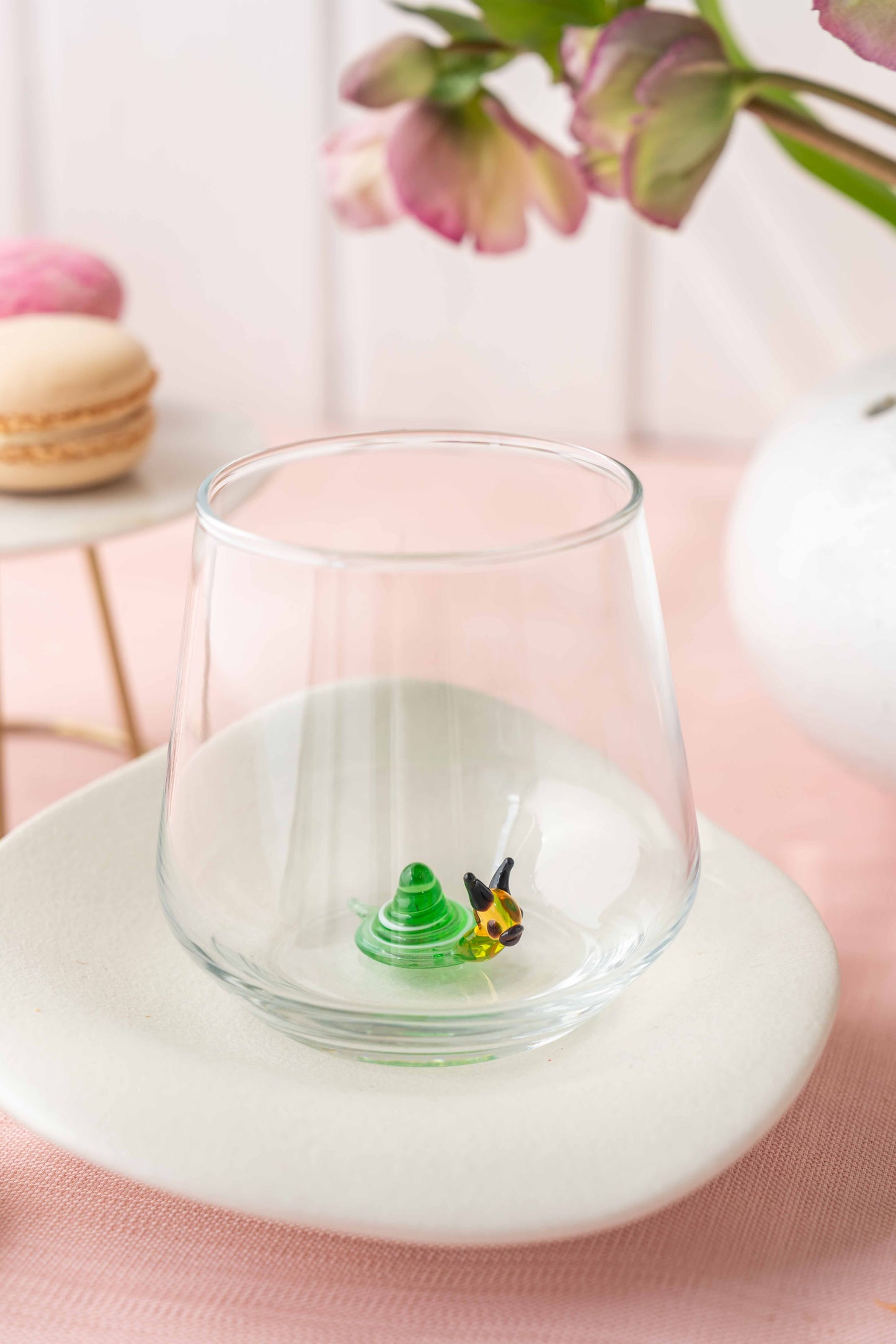 Tiny Animal Drinking Glass, Snail