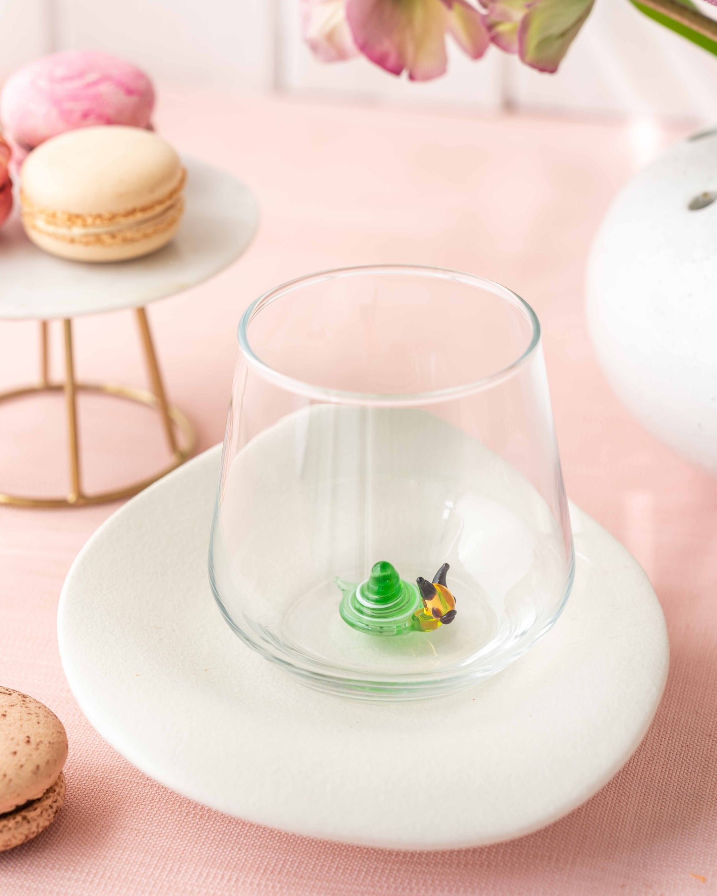 Tiny Animal Drinking Glass, Snail