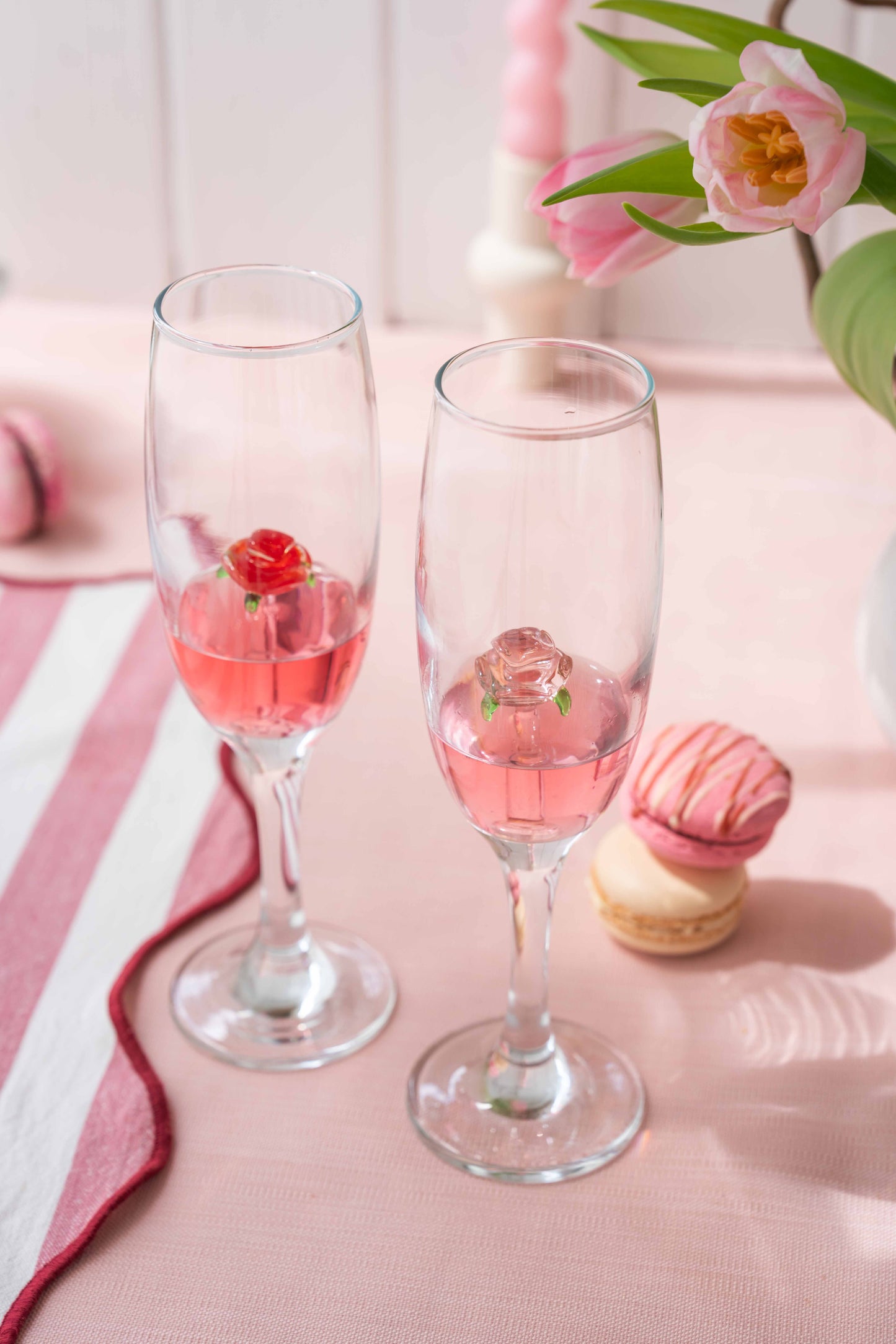 Rose Champagne Glass Set of 2