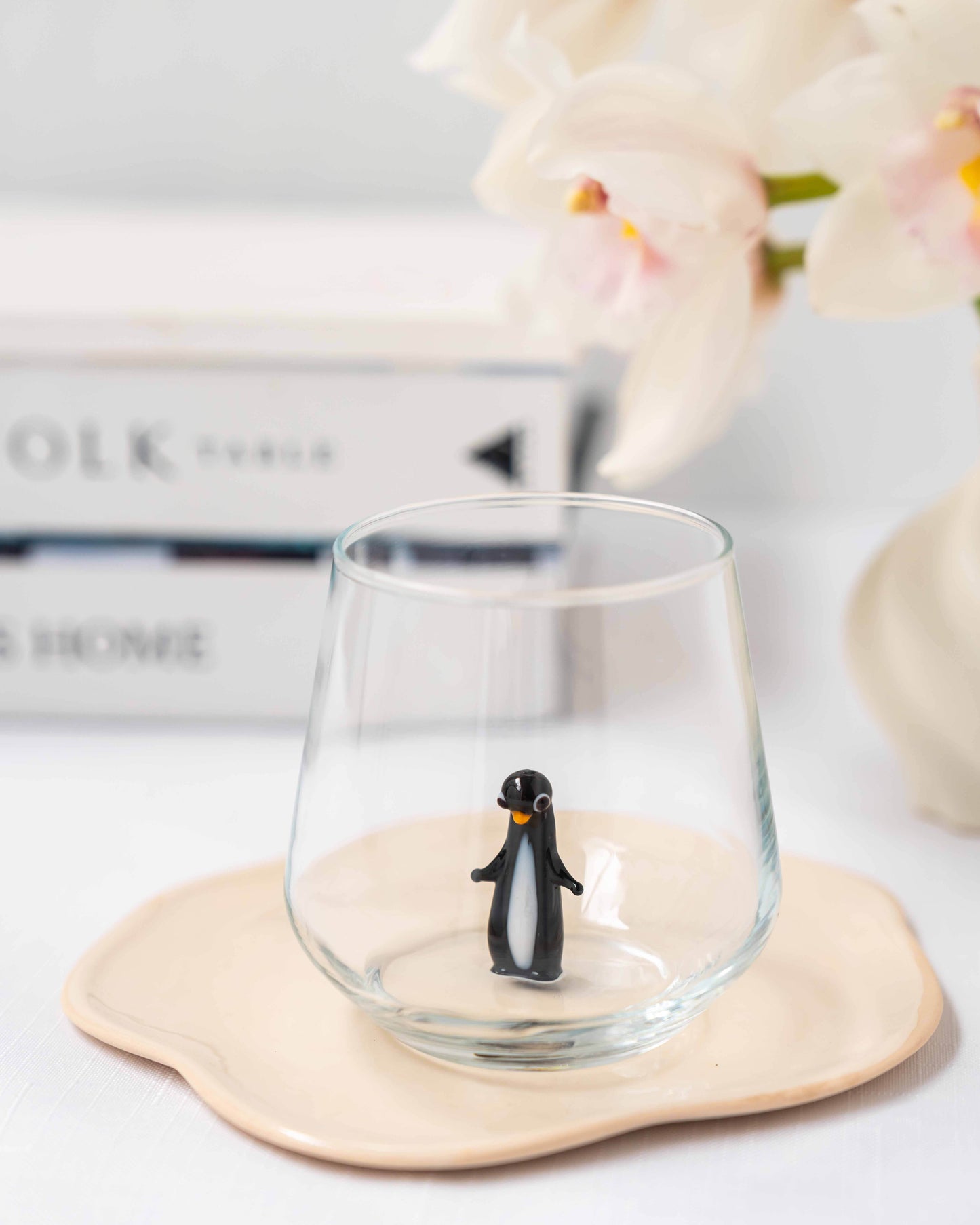 Tiny Animal Drinking Glass, Penguin
