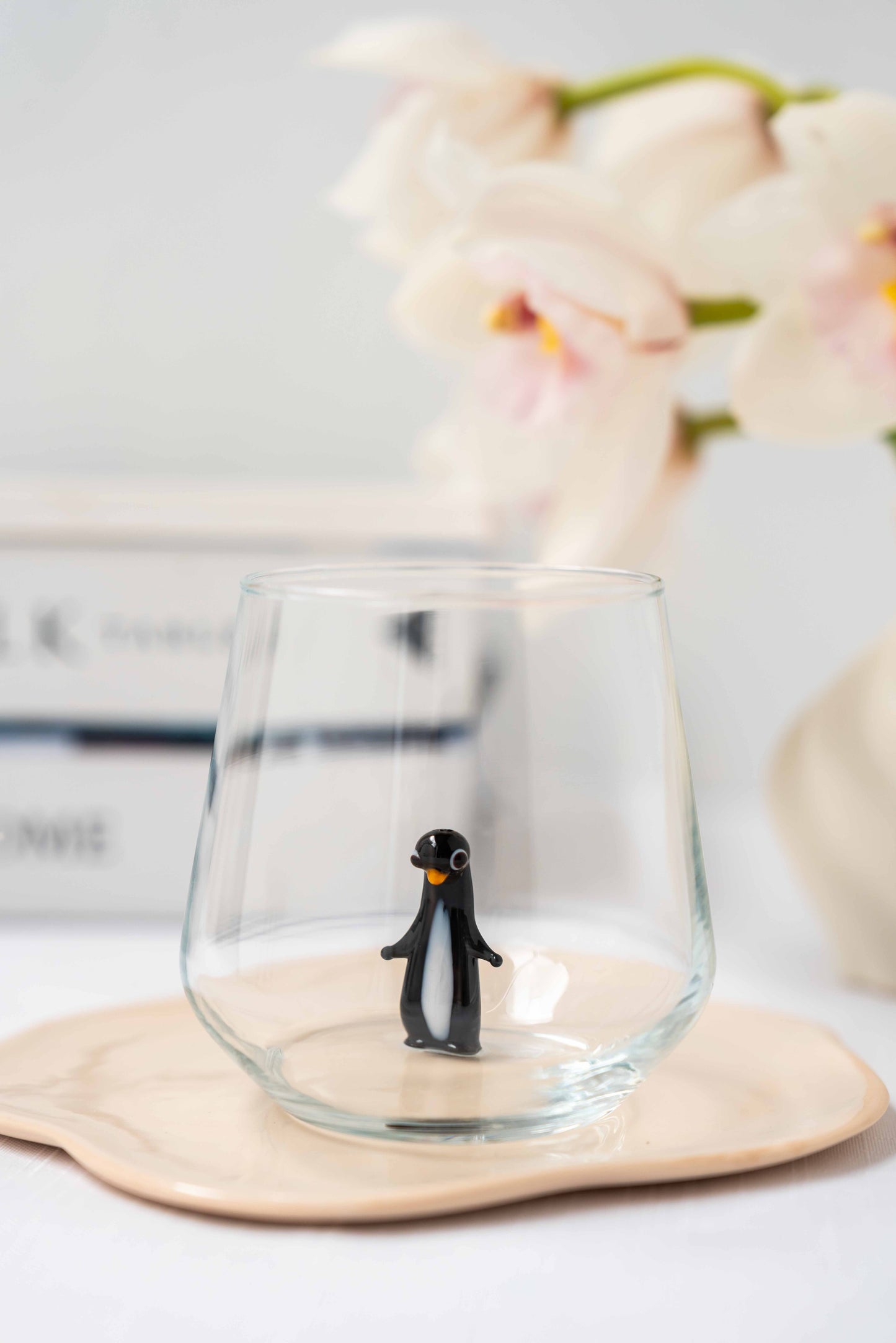 Tiny Animal Drinking Glass, Penguin