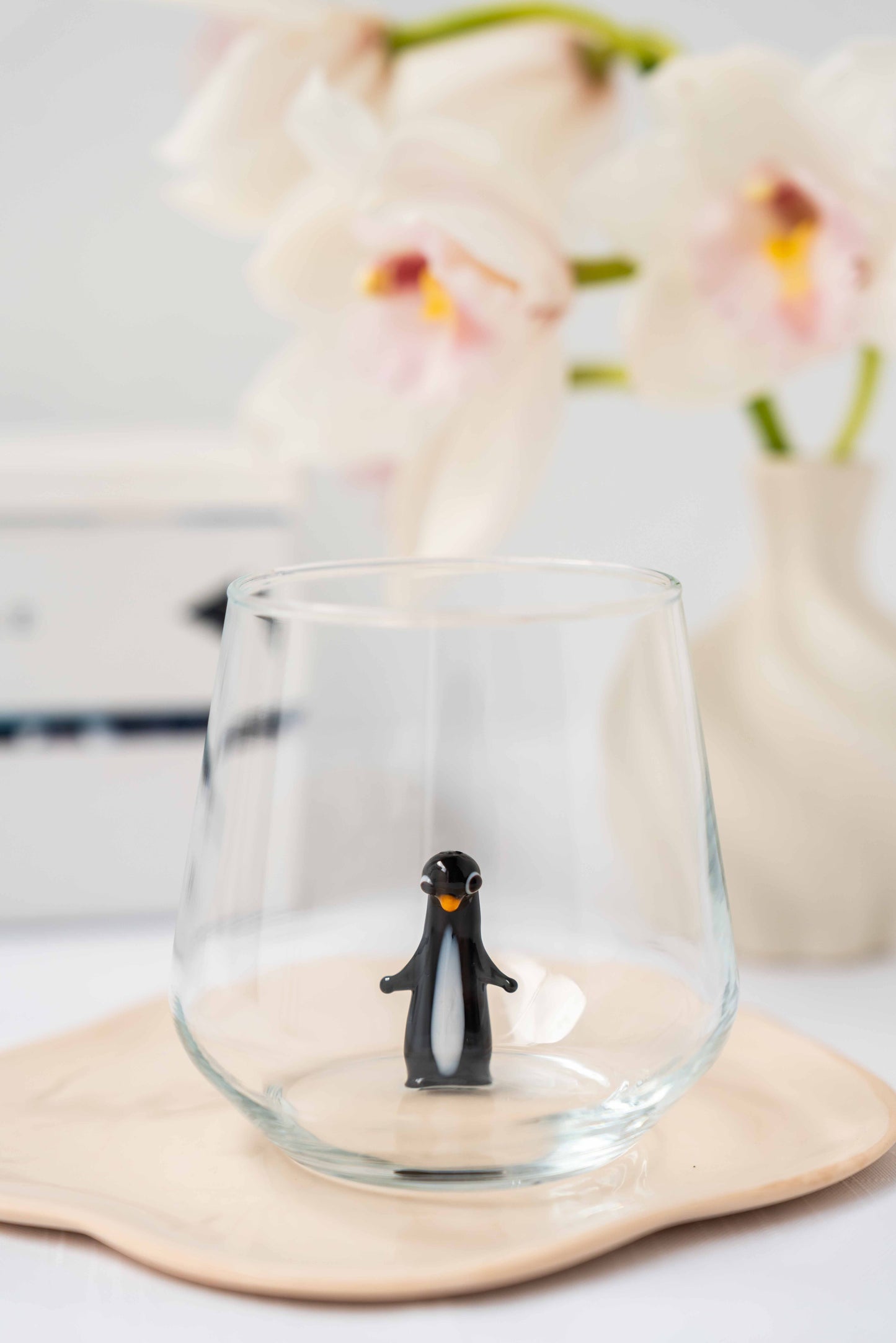 Tiny Animal Drinking Glass, Penguin