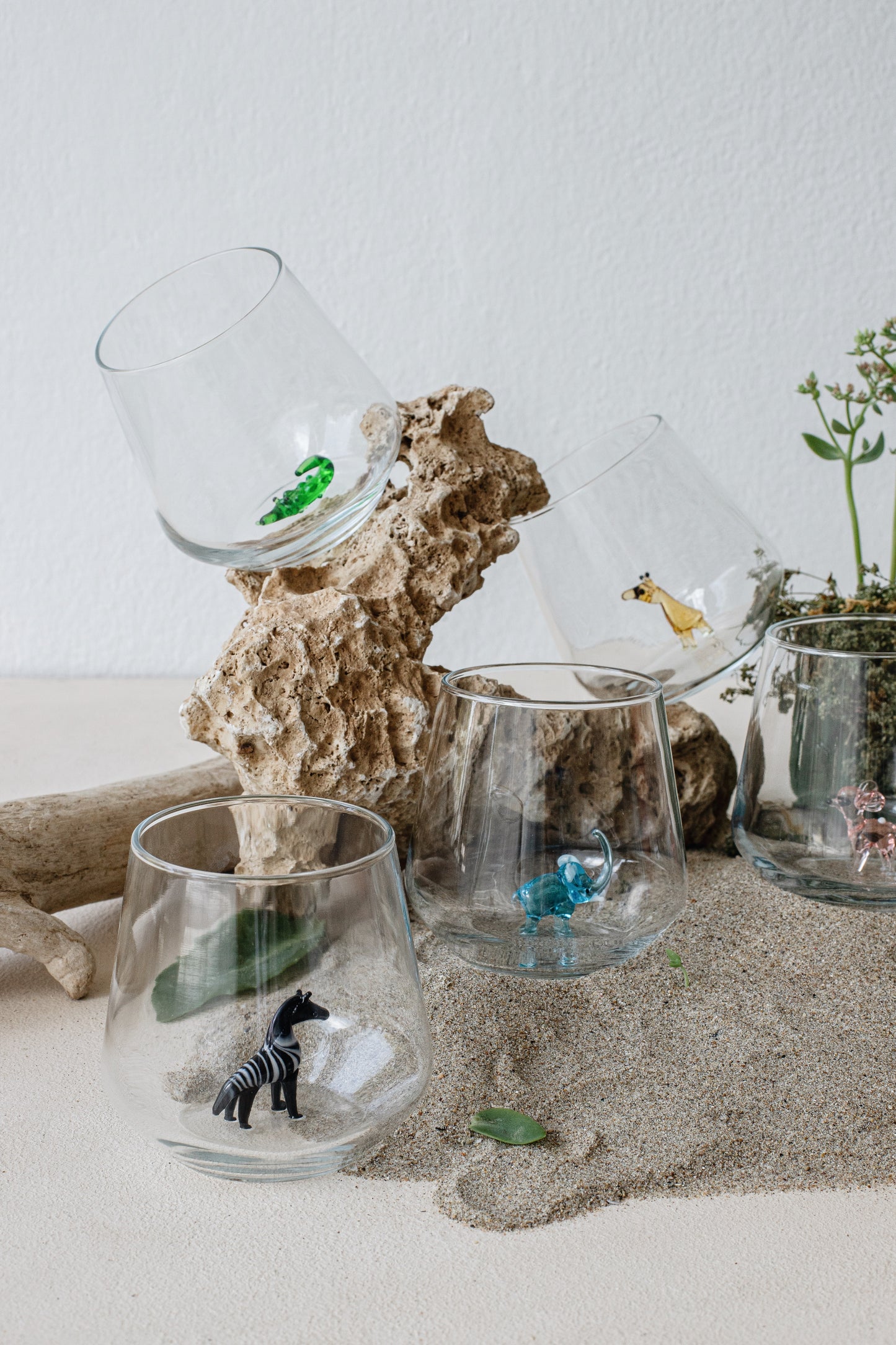 Safari (II) Theme Drinking Glass Set of 6