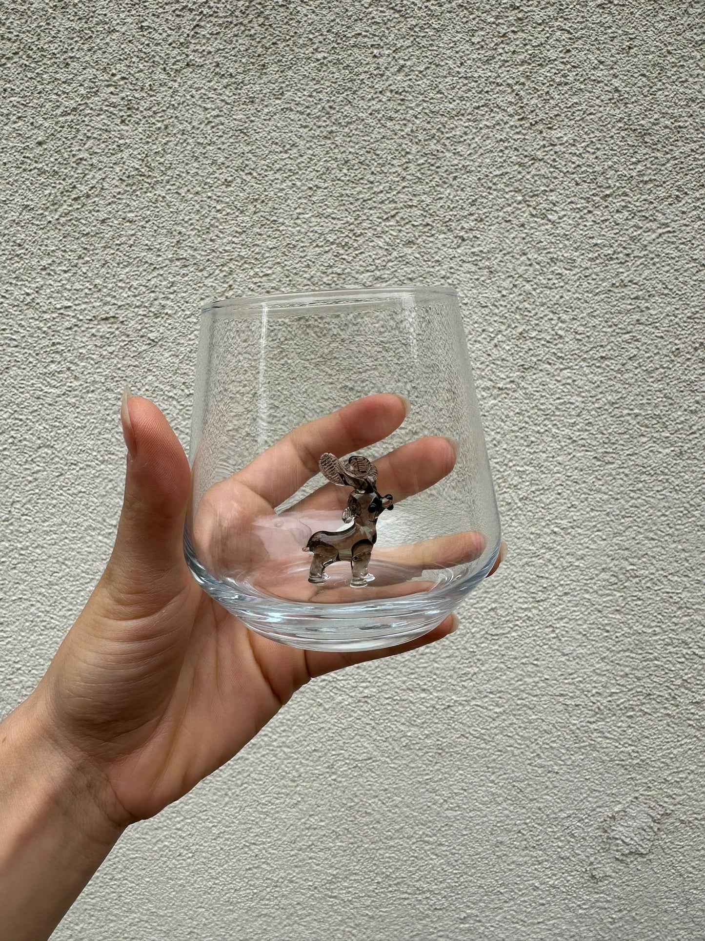 Tiny Animal Drinking Glass, Moose
