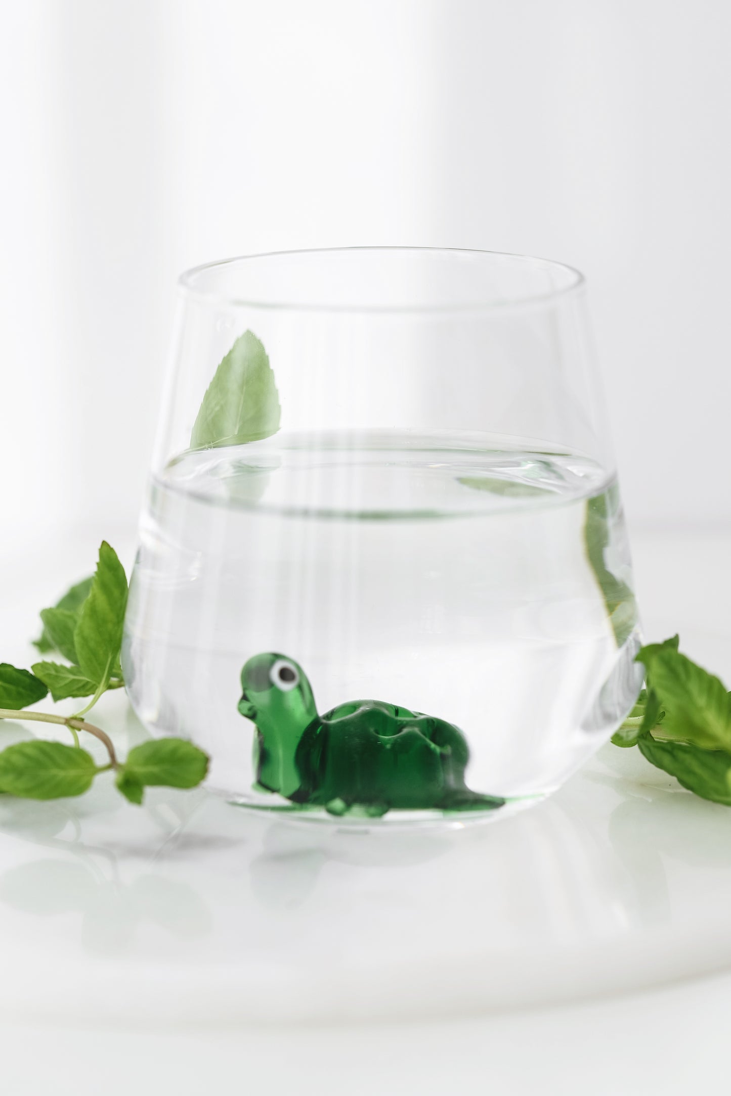 Tiny Animal Drinking Glass, Sea Turtle