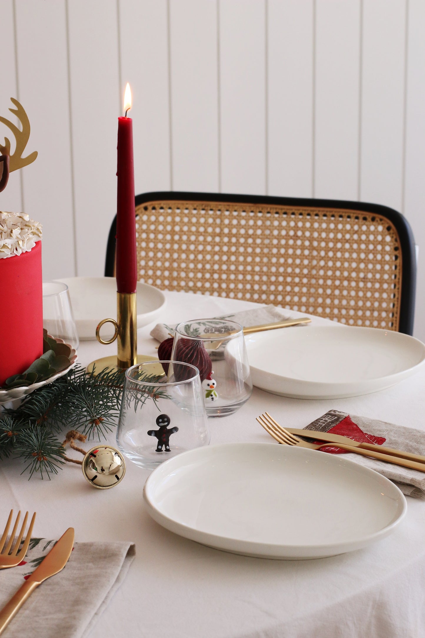 Christmas Theme Drinking Glass Set of 6