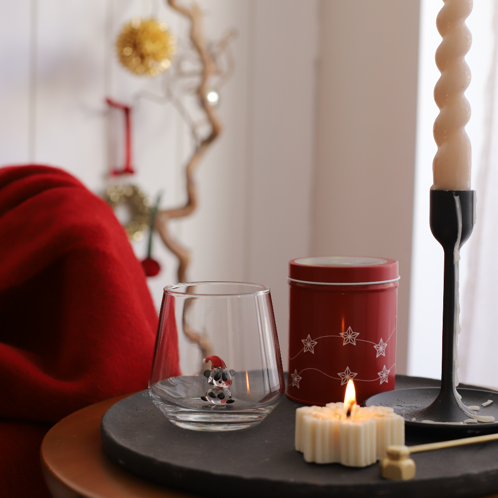 Christmas Theme Drinking Glass Set of 6