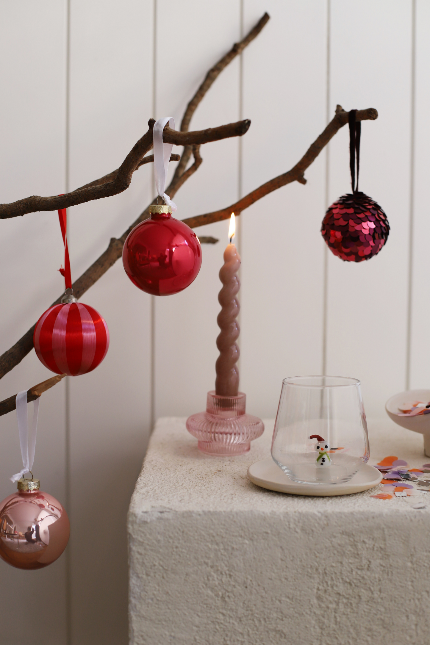 Tiny Figurine Drinking Glass, Snowman