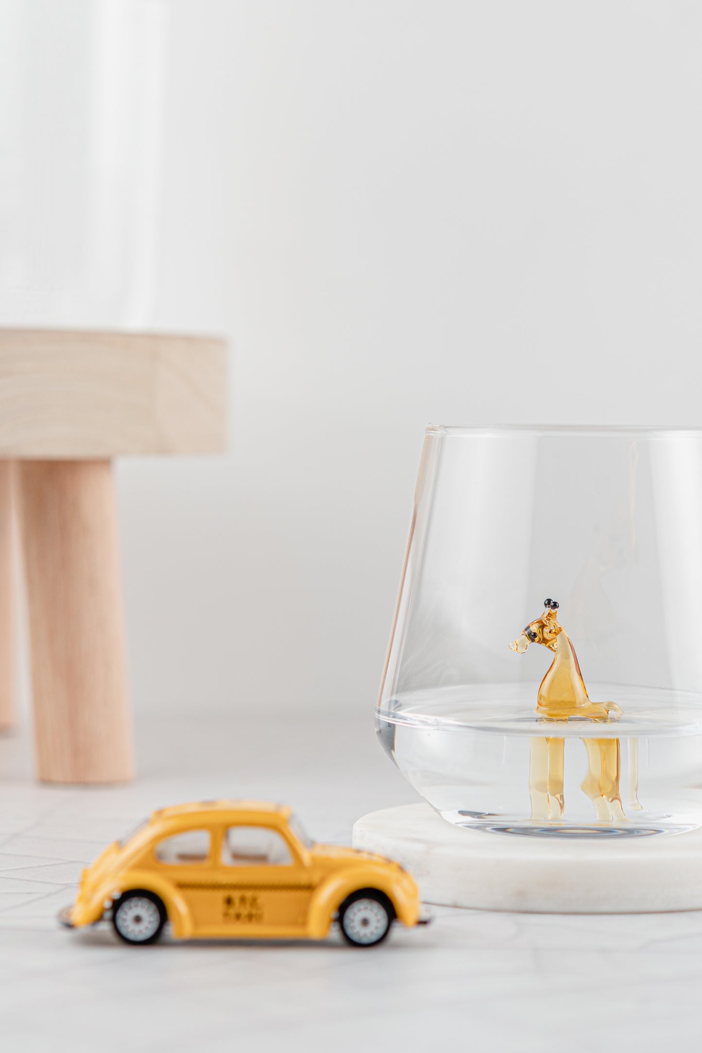 Tiny Animal Drinking Glass, Giraffe