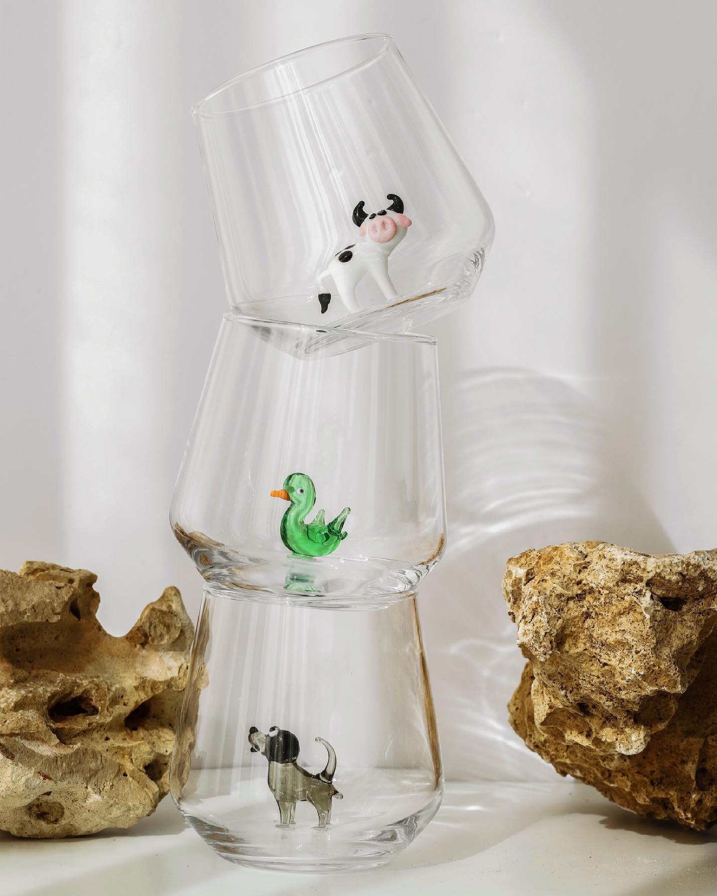 Farm Theme Drinking Glass Set of 6