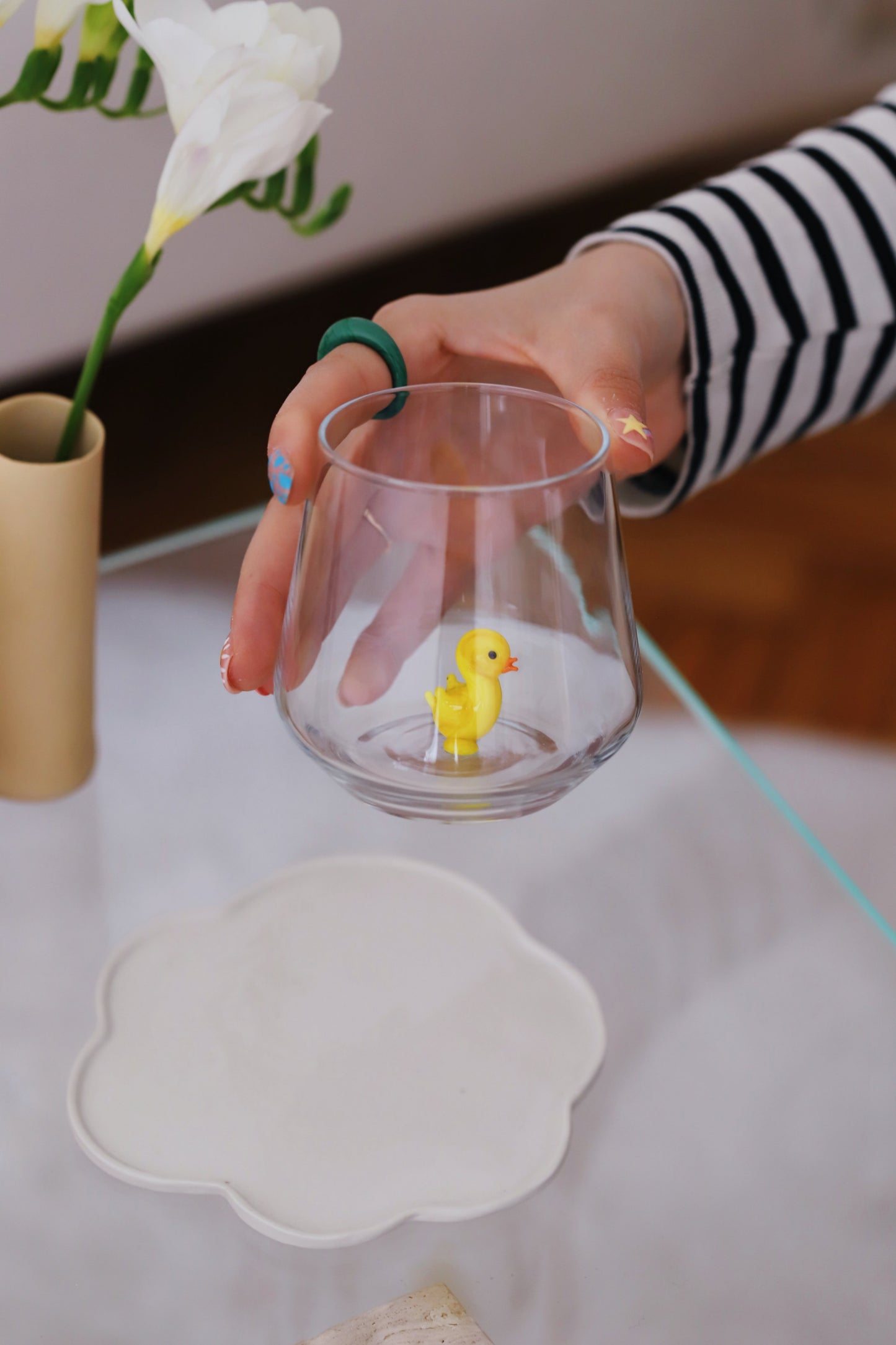 Tiny Animal Drinking Glass, Chick