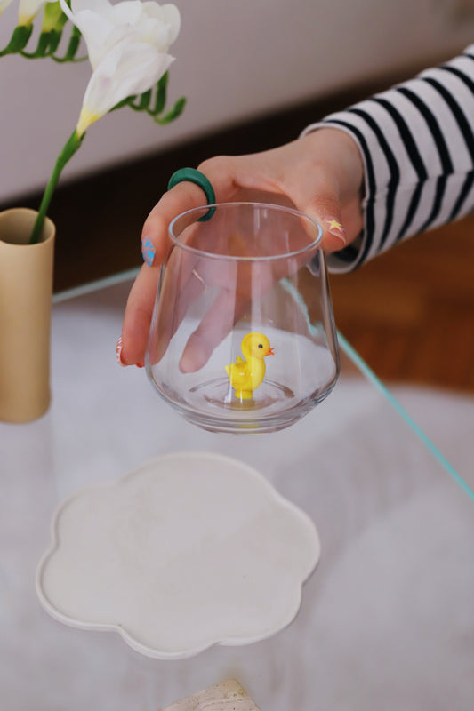 Tiny Animal Drinking Glass, Chick