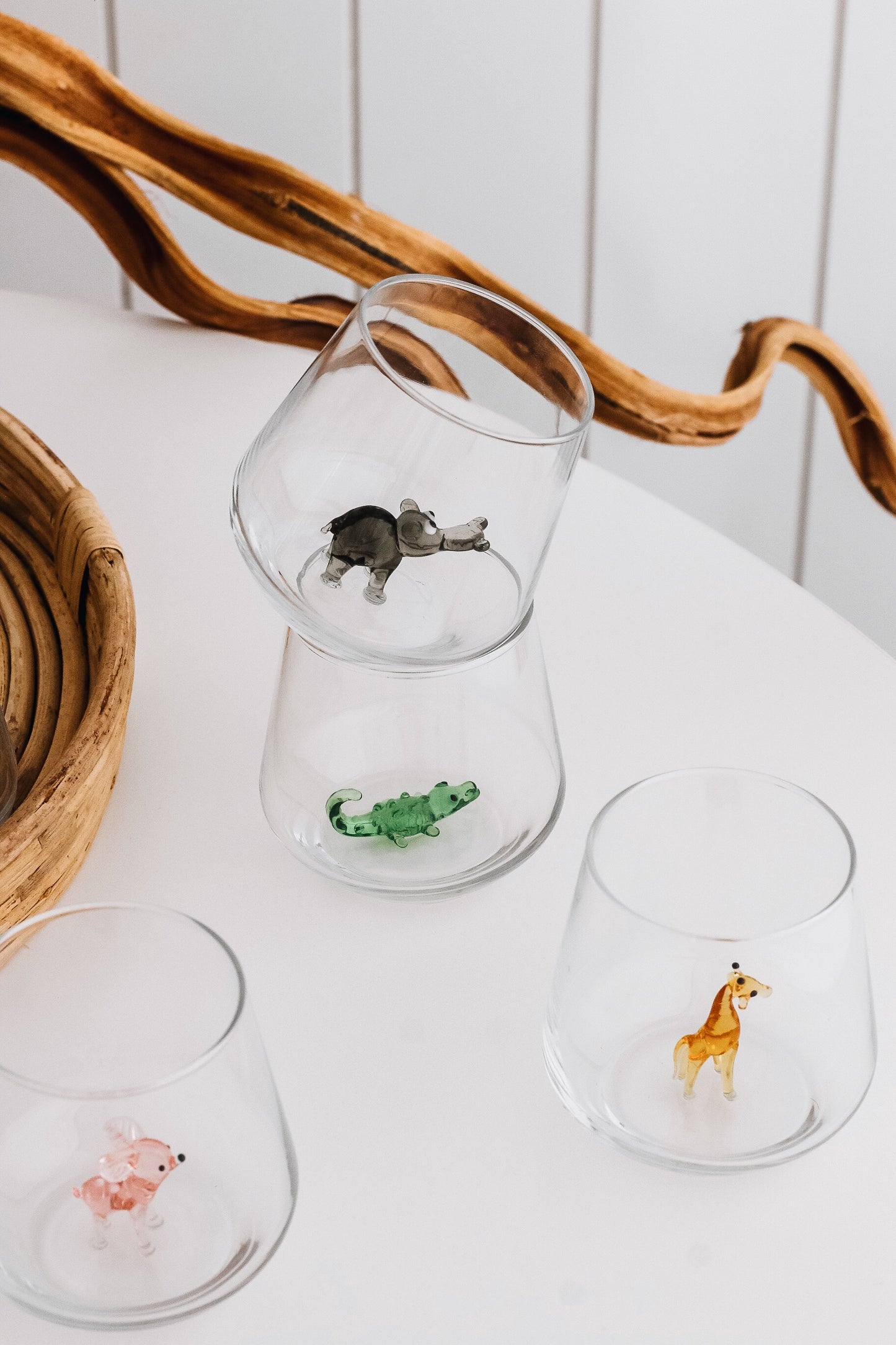 Safari Theme Drinking Glass Set of 6