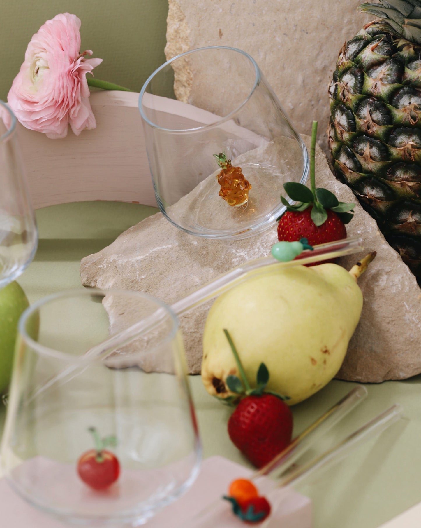Fruit Theme Drinking Glass Set of 6