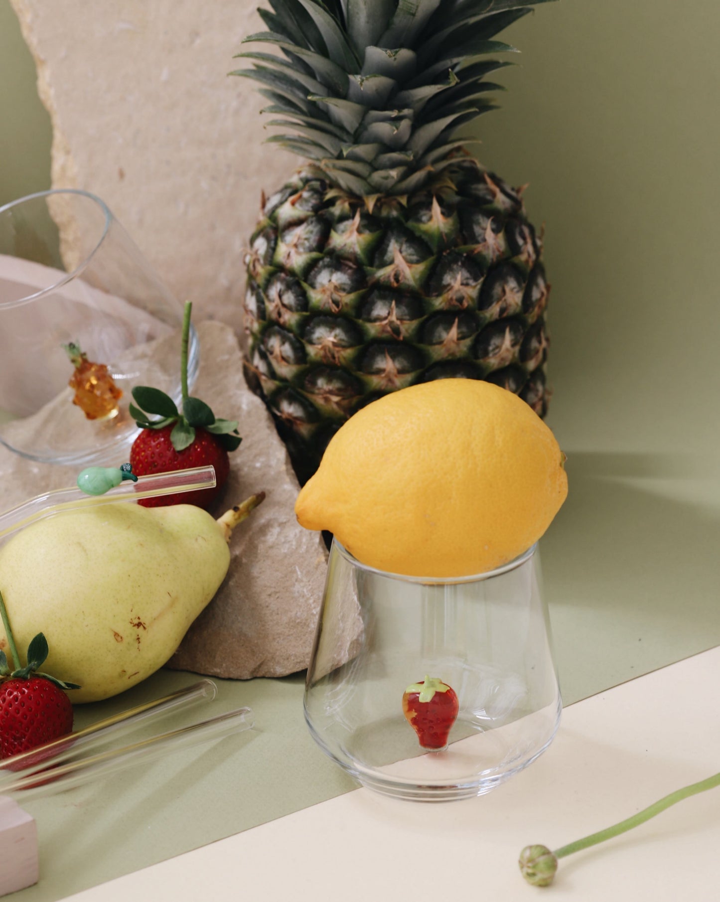 Fruit Theme Drinking Glass Set of 6
