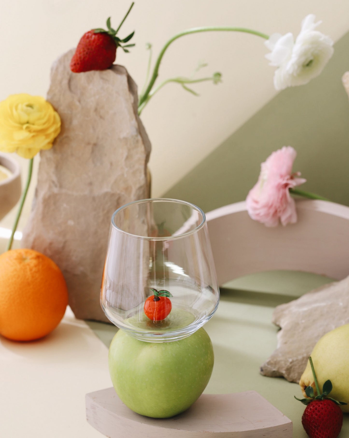 Fruit Theme Drinking Glass Set of 6