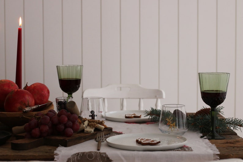 New Year / Christmas / Xmas Theme Drinking Glass Set of 6