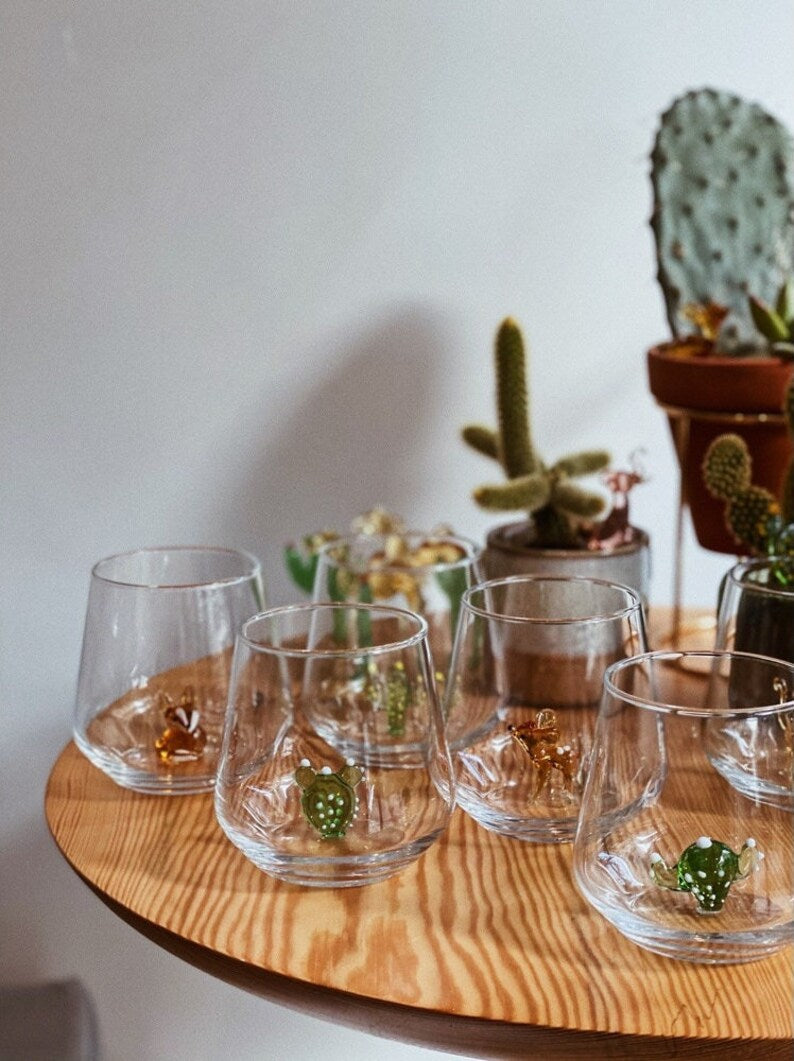 Desert Theme Drinking Glass Set of 6