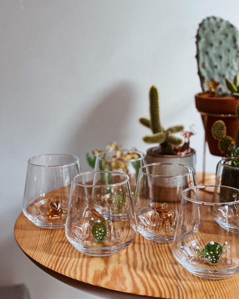 Desert Theme Drinking Glass Set of 6