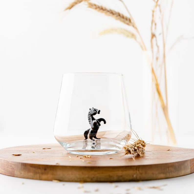 Balloon Horse Handmade Drink Glass, Horse Glasses, Water Glass Cup