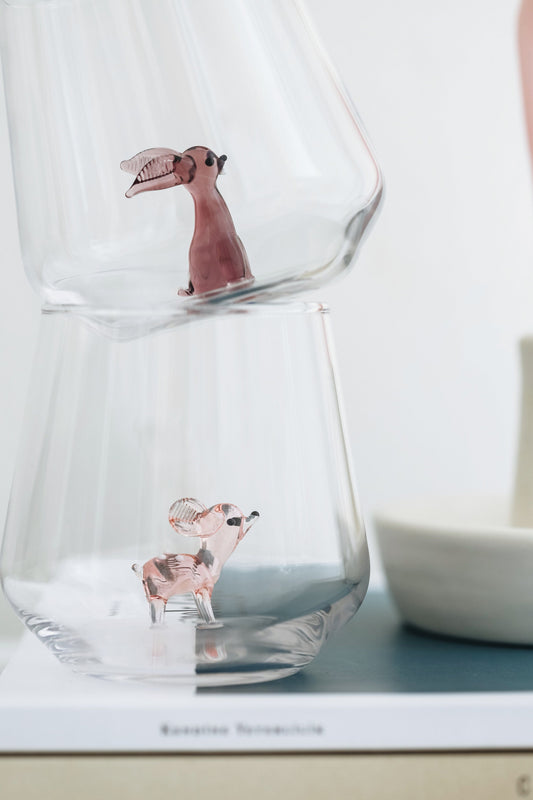 Animal Mix Theme Drinking Glass Set of 6