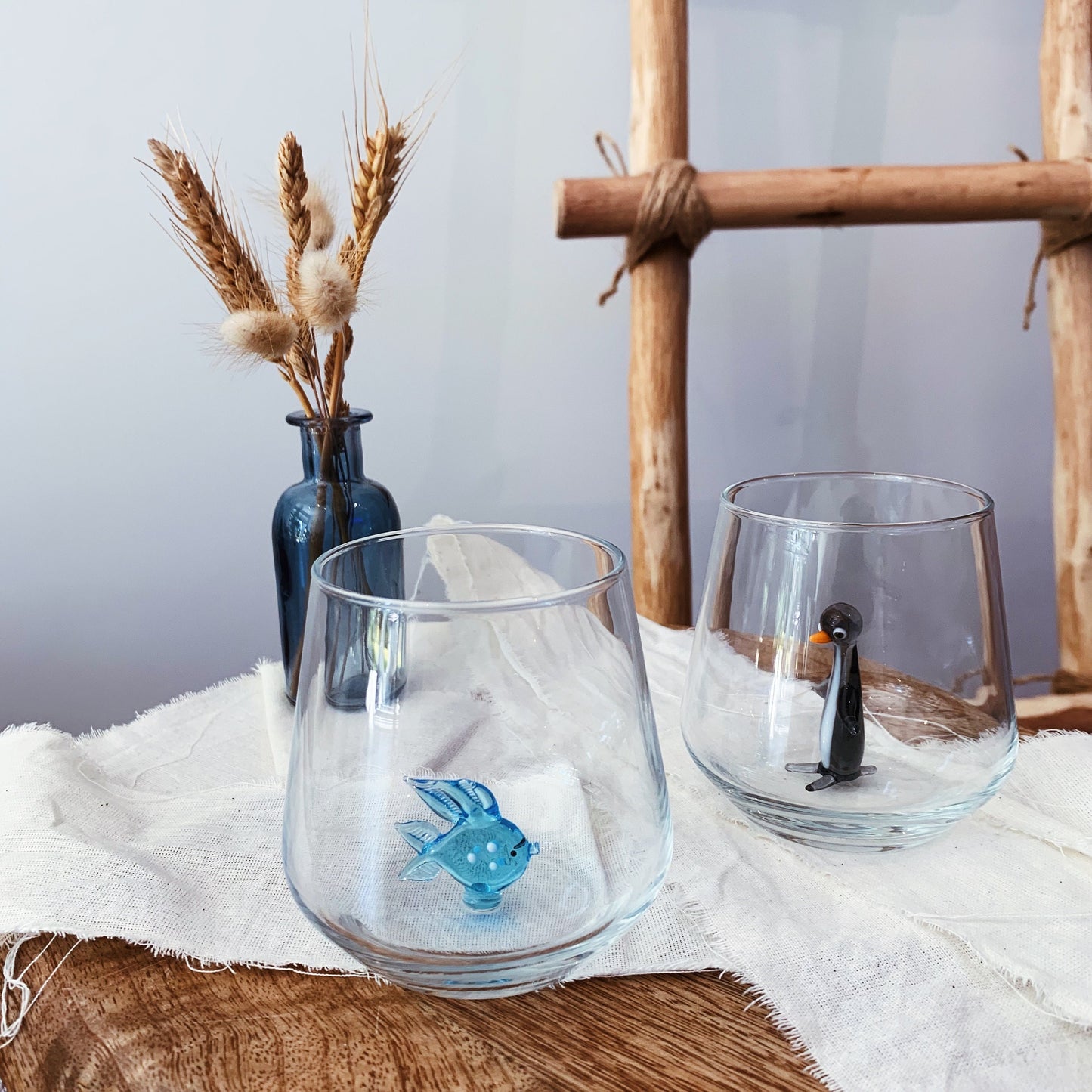 Animal Mix Theme Drinking Glass Set of 6