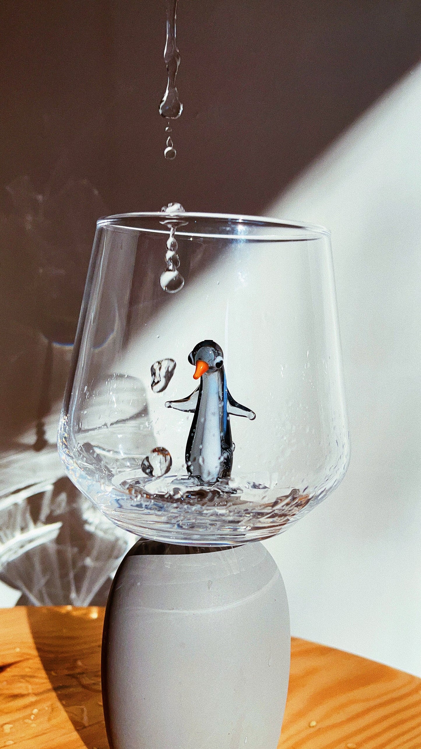 Tiny Animal Drinking Glass, Penguin