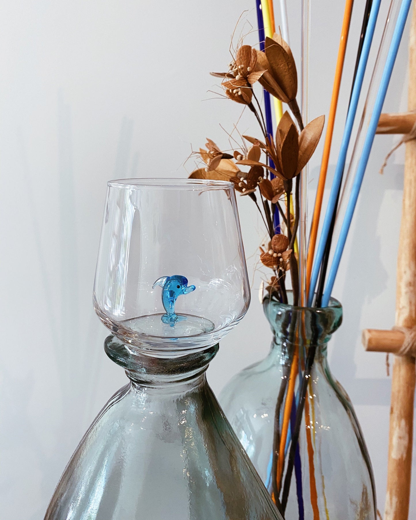 Tiny Animal Drinking Glass, Dolphin