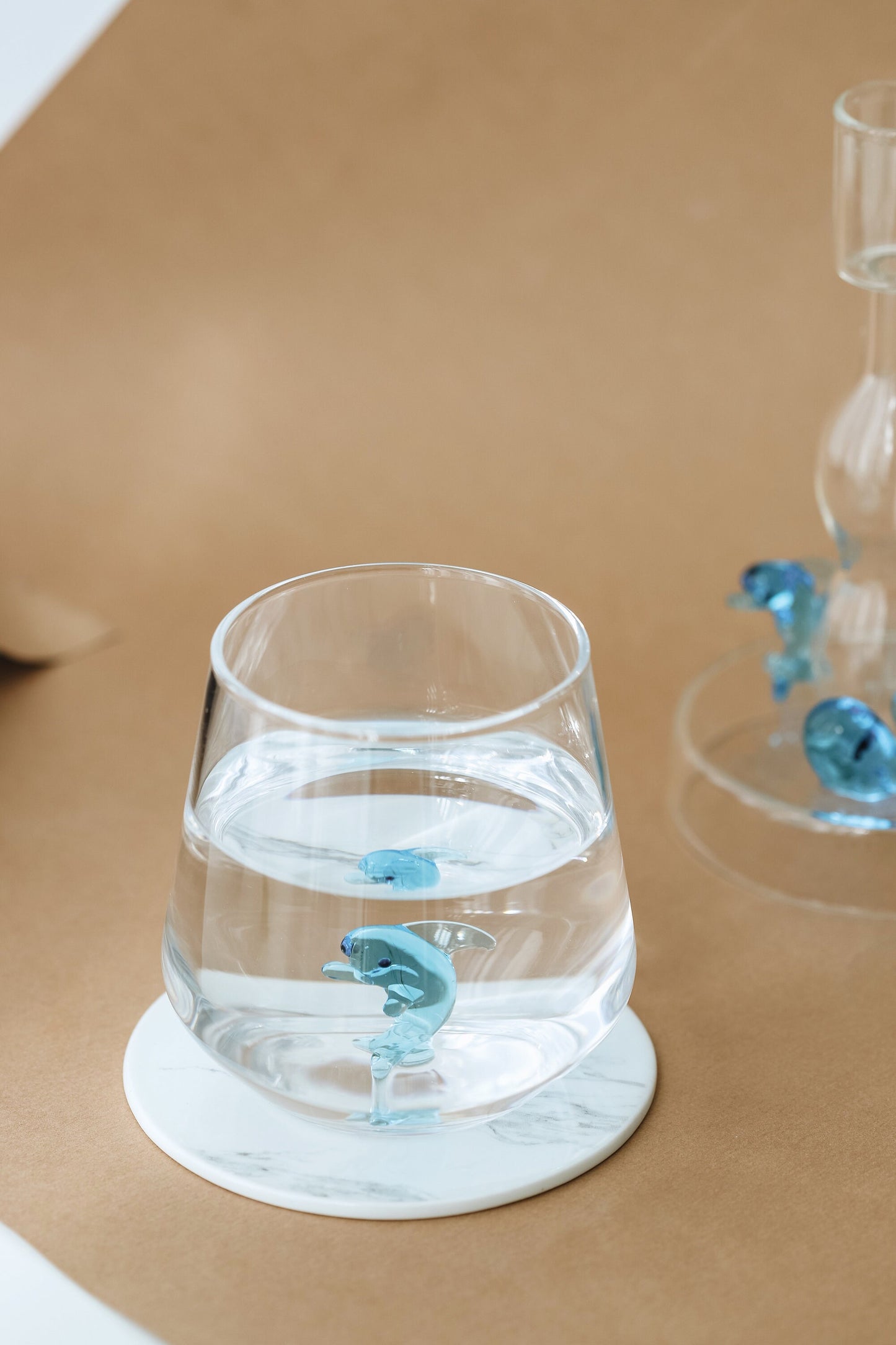 Tiny Animal Drinking Glass, Dolphin